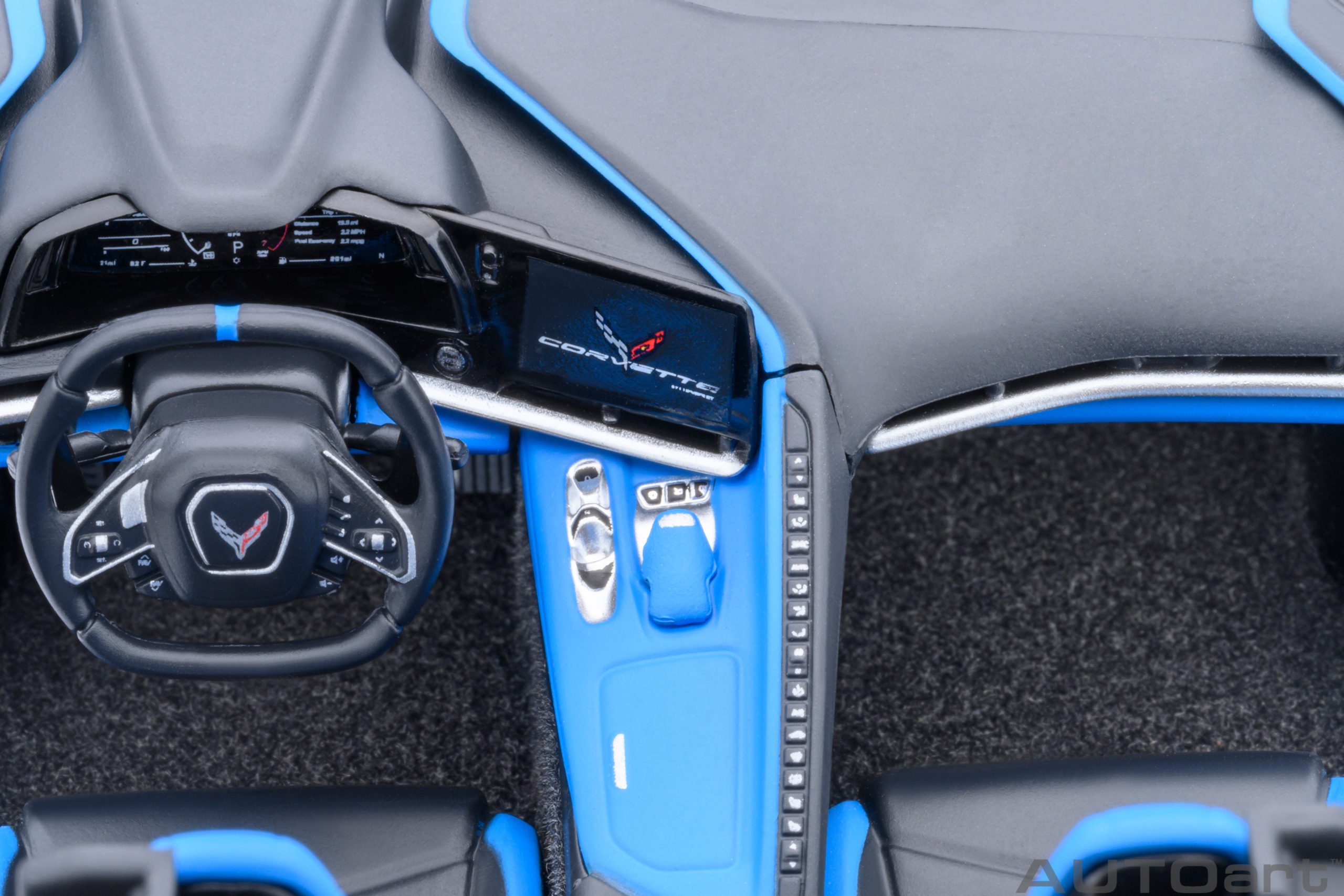 AUTOart Chevrolet Corvette C8 Stingray Z51 1:18 - Ceramic Matrix Grey Metallic - Immagine 16
