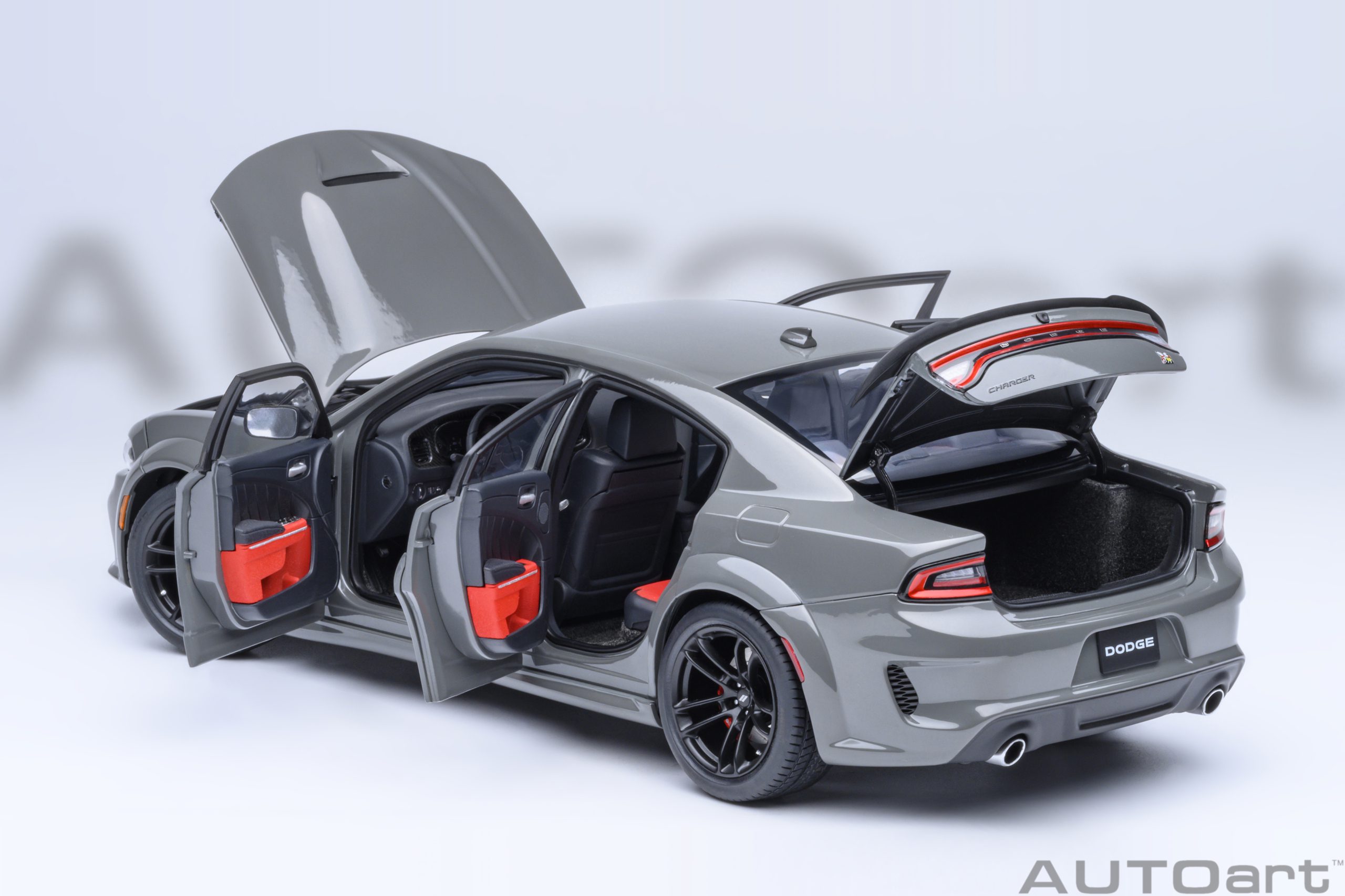 AUTOart Dodge Charger Scat Pack Widebody 1:18 - Destroyer Grey - Image 16