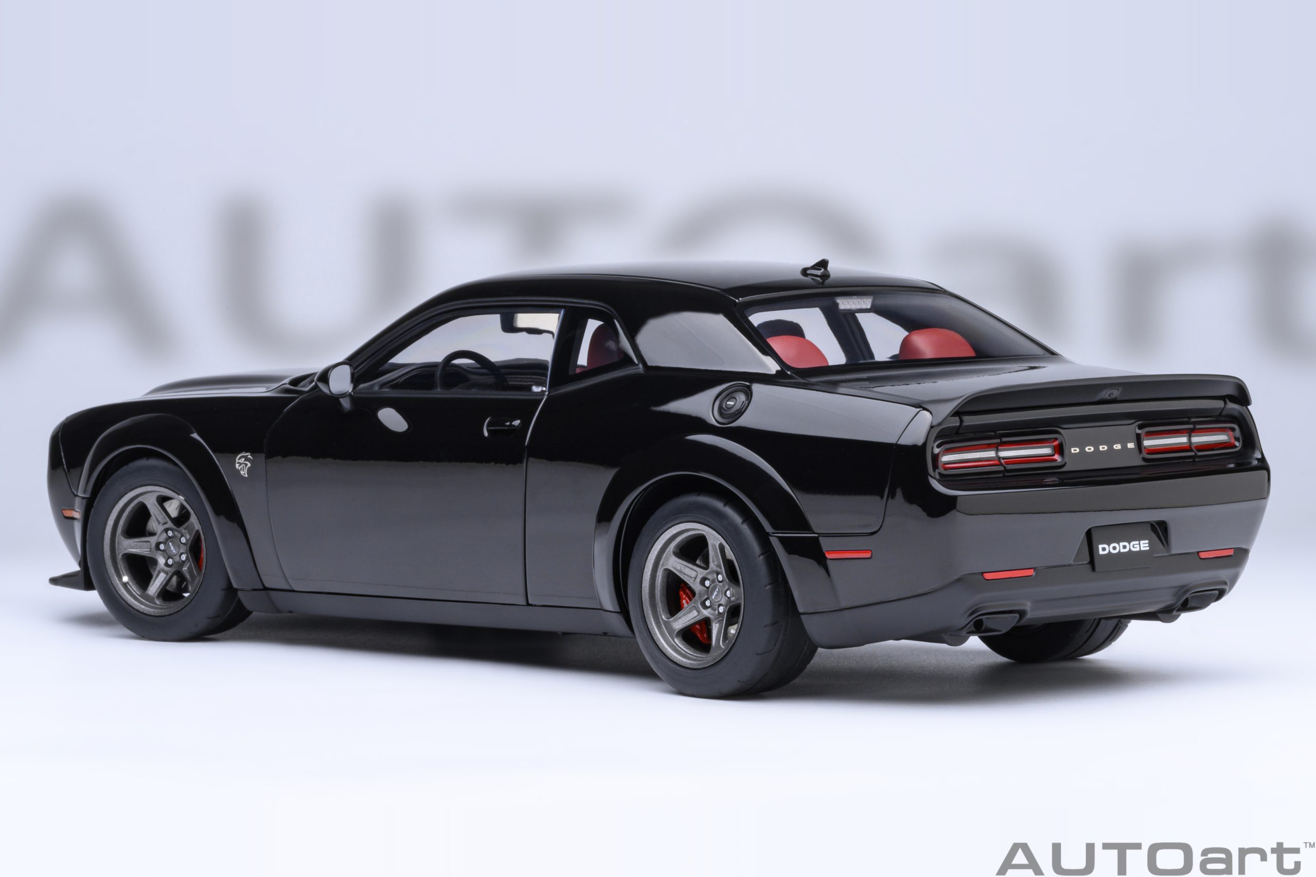 AUTOart Dodge Challenger SRT Super Stock 2023 1:18 - Pitch Black - Immagine 2