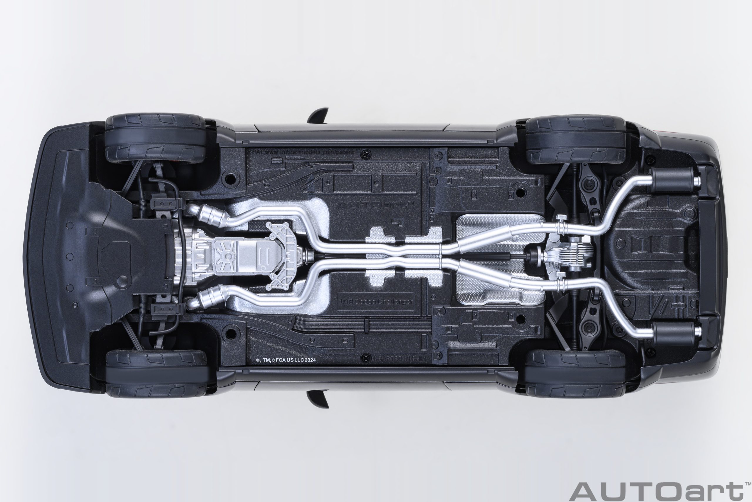 AUTOart Dodge Challenger SRT Super Stock 2023 1:18 - Pitch Black - Immagine 8