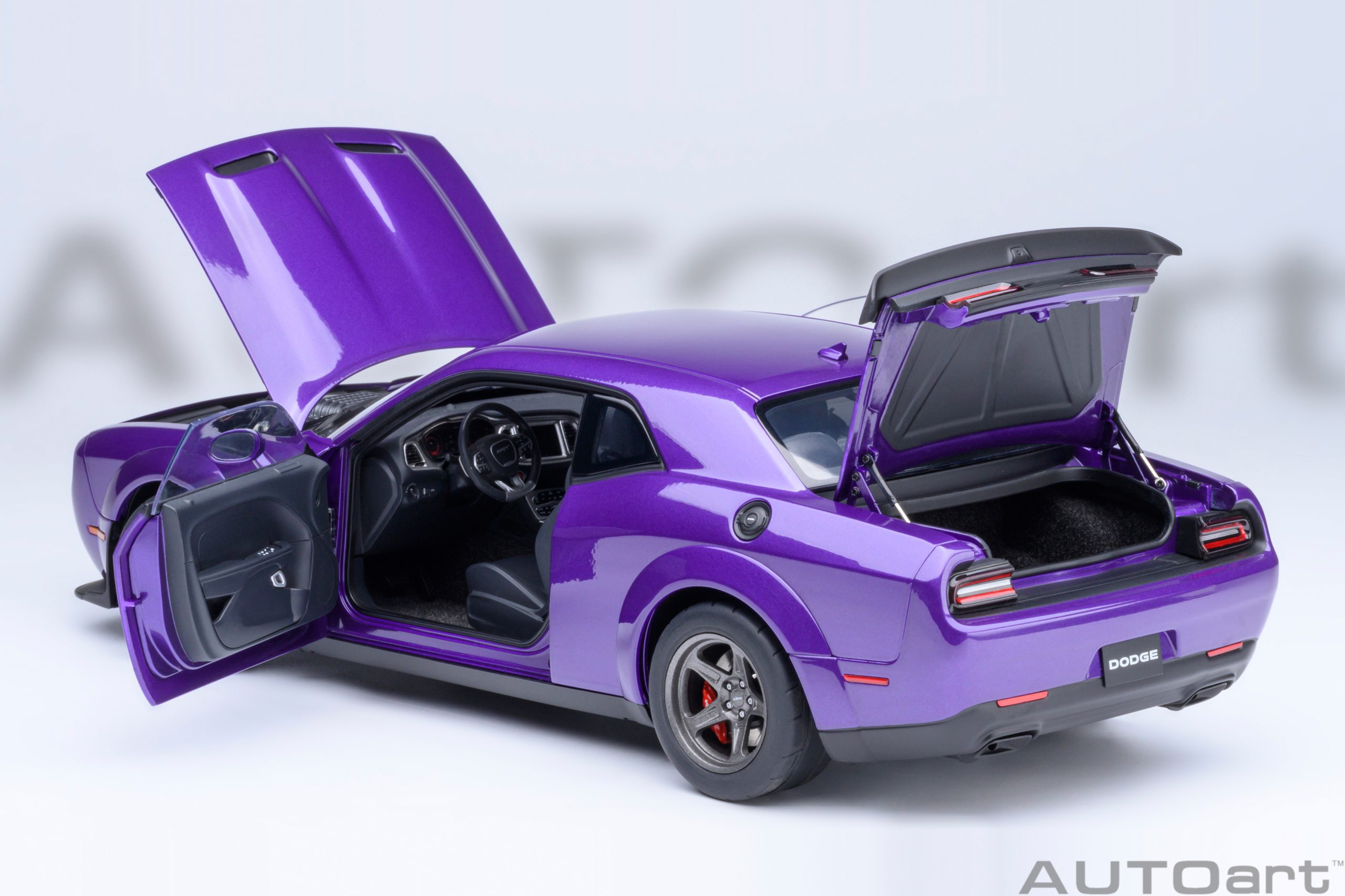 AUTOart Dodge Challenger SRT Super Stock 2023 1:18 - Plum Crazy - Image 16