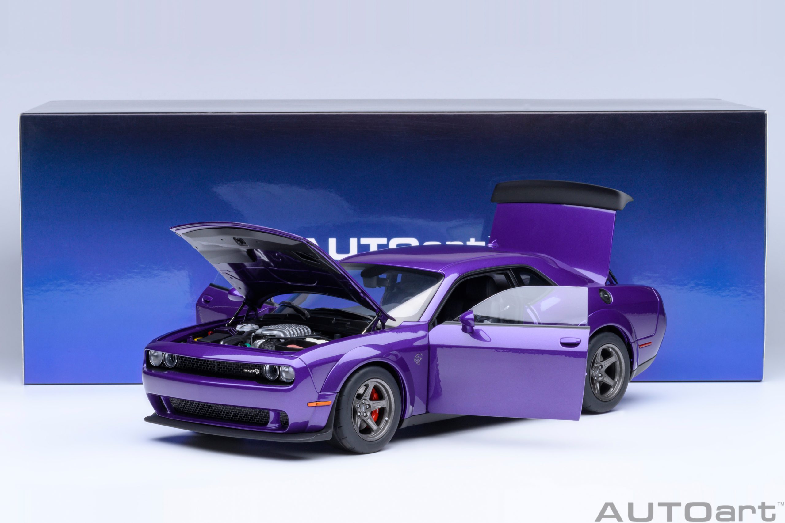 AUTOart Dodge Challenger SRT Super Stock 2023 1:18 - Plum Crazy - Image 21