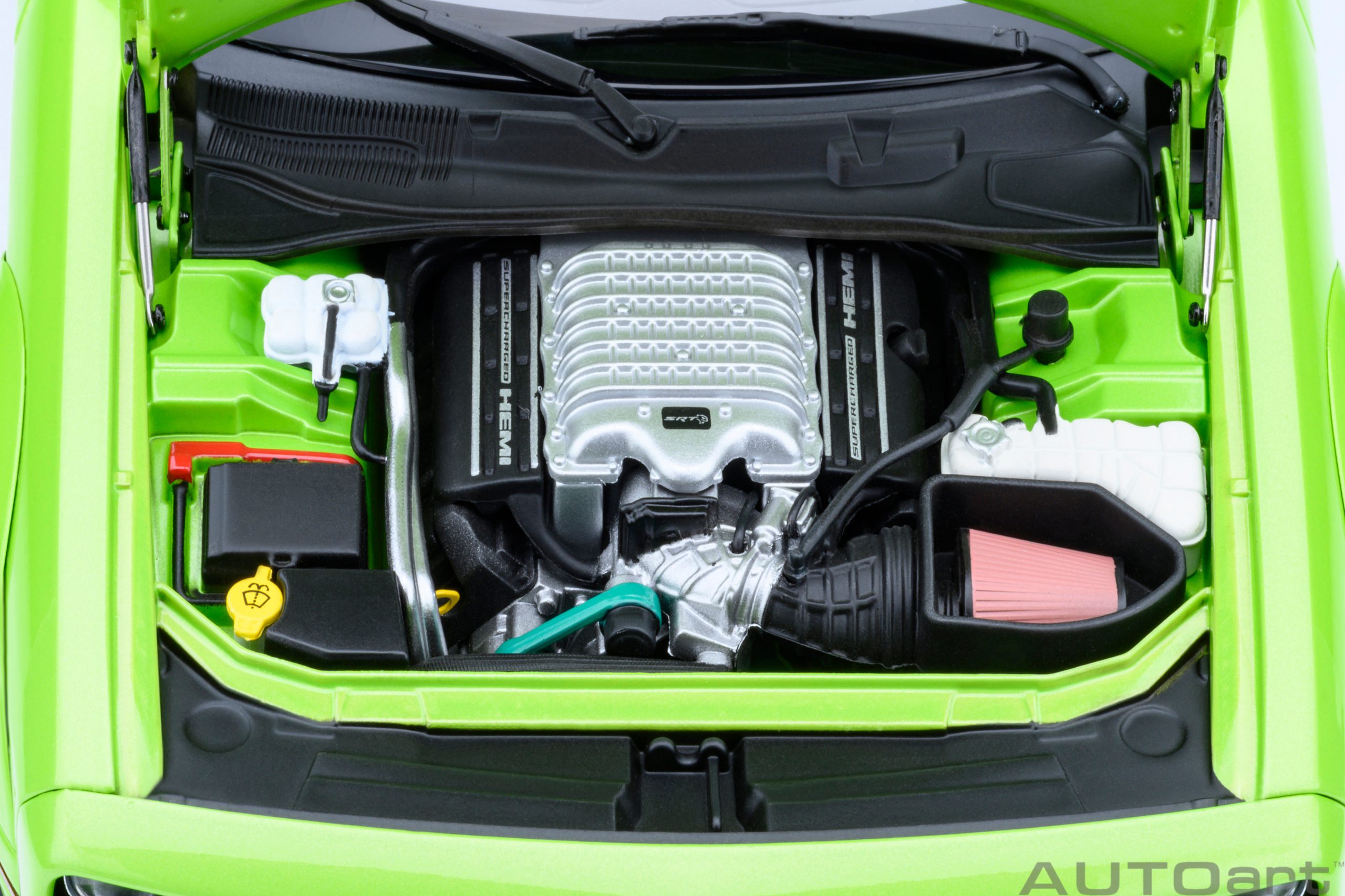 AUTOart Dodge Challenger SRT Super Stock 2023 1:18 - Sublime Green - Image 12