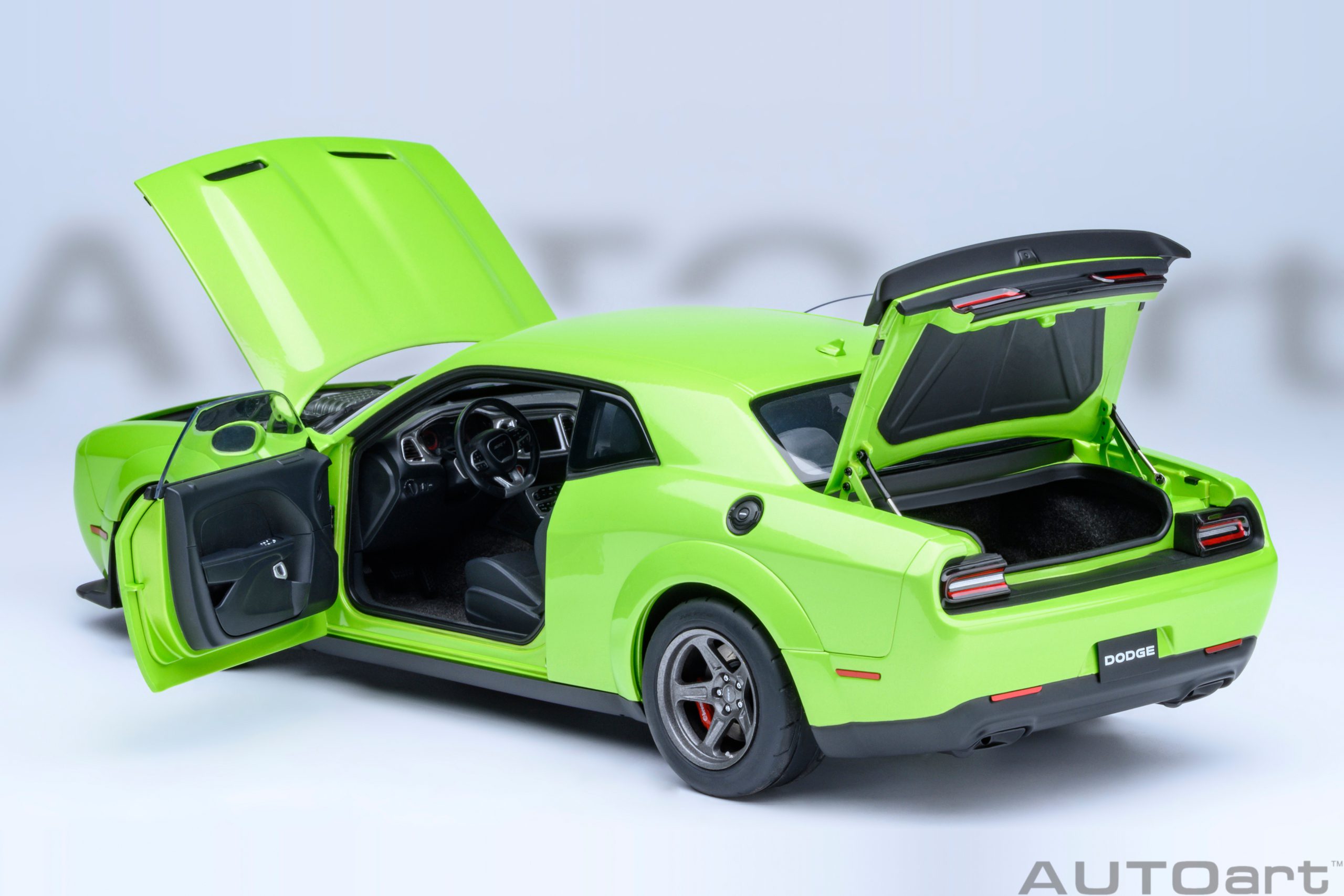 AUTOart Dodge Challenger SRT Super Stock 2023 1:18 - Sublime Green - Image 16