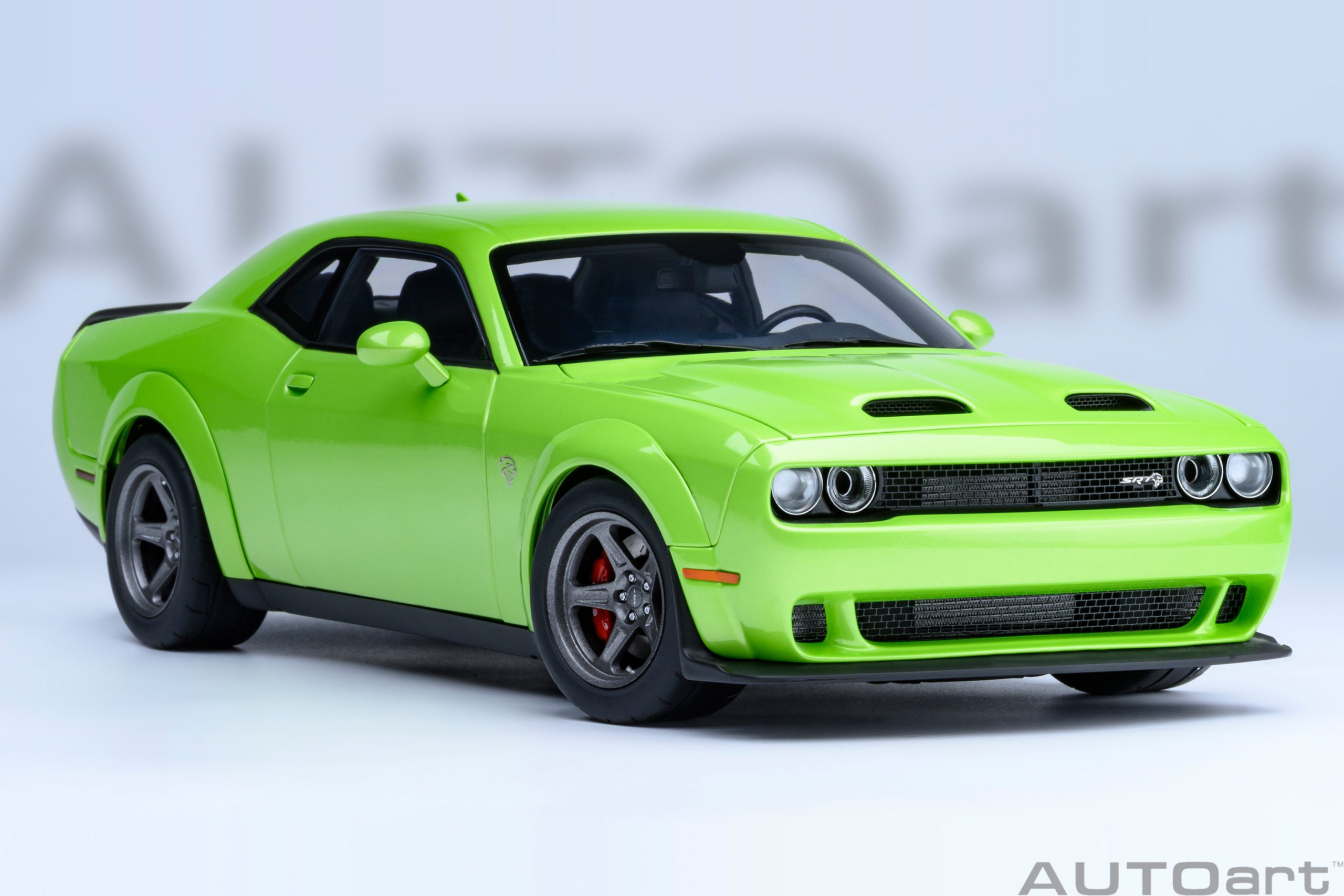 AUTOart Dodge Challenger SRT Super Stock 2023 1:18 - Sublime Green - Image 18