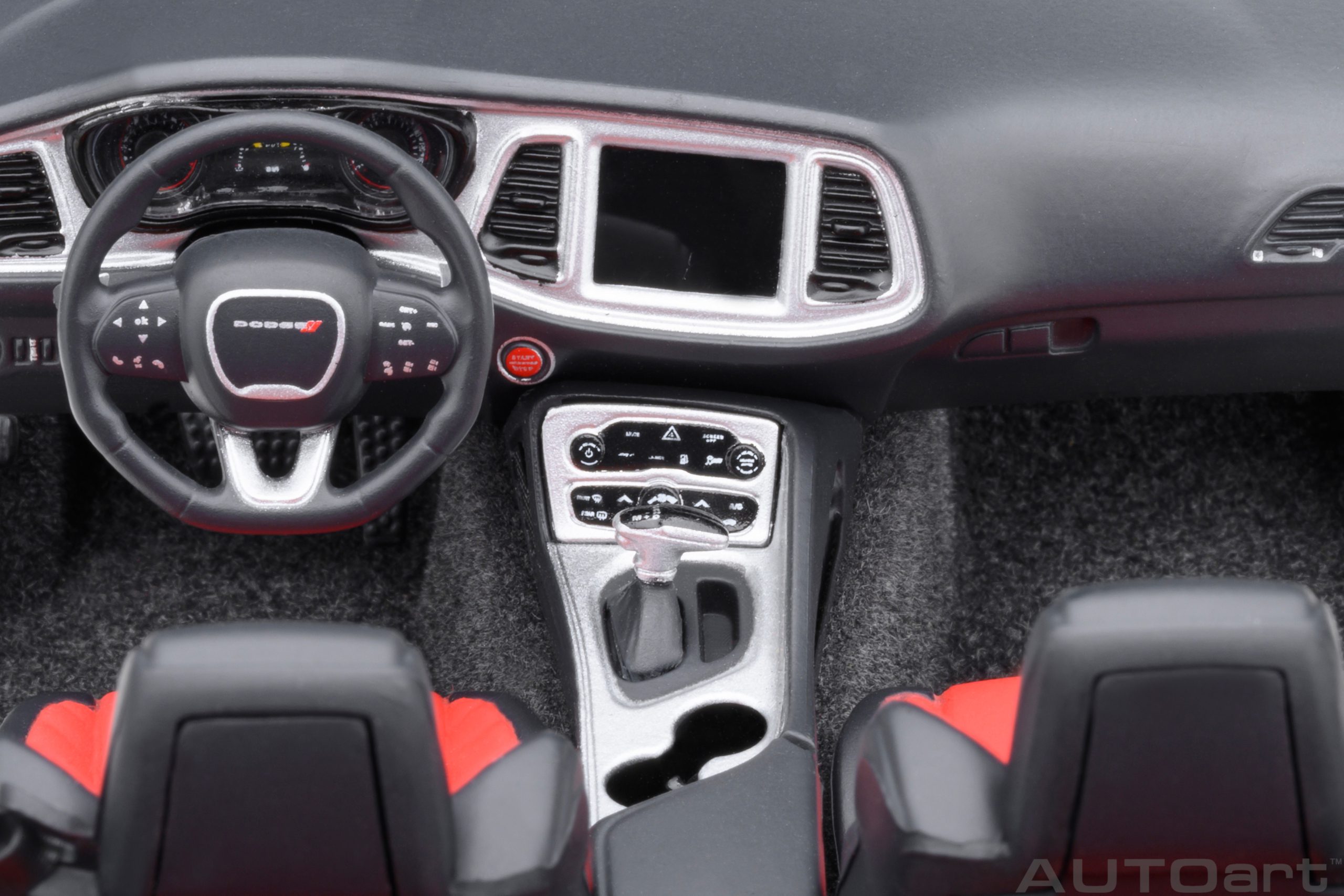 AUTOart Dodge Challenger R/T SCAT PACK SHAKER WIDEBODY 2022 1:18 - Image 14