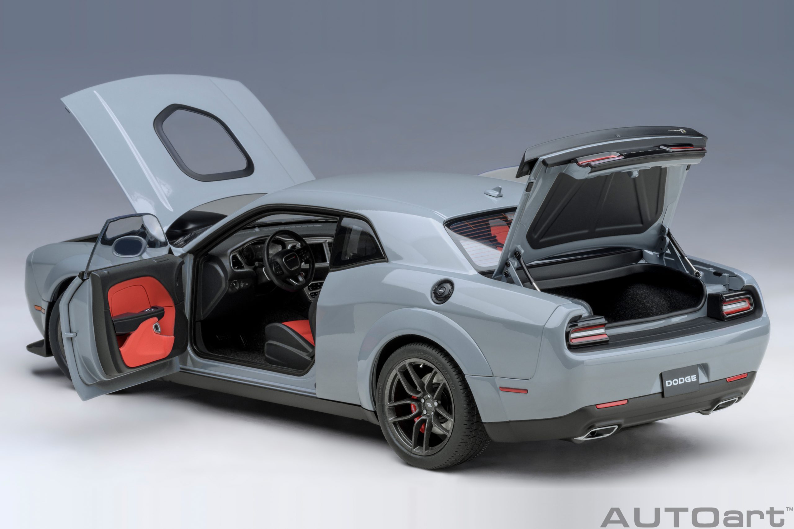 AUTOart Dodge Challenger R/T SCAT PACK SHAKER WIDEBODY 2022 1:18 - Image 15