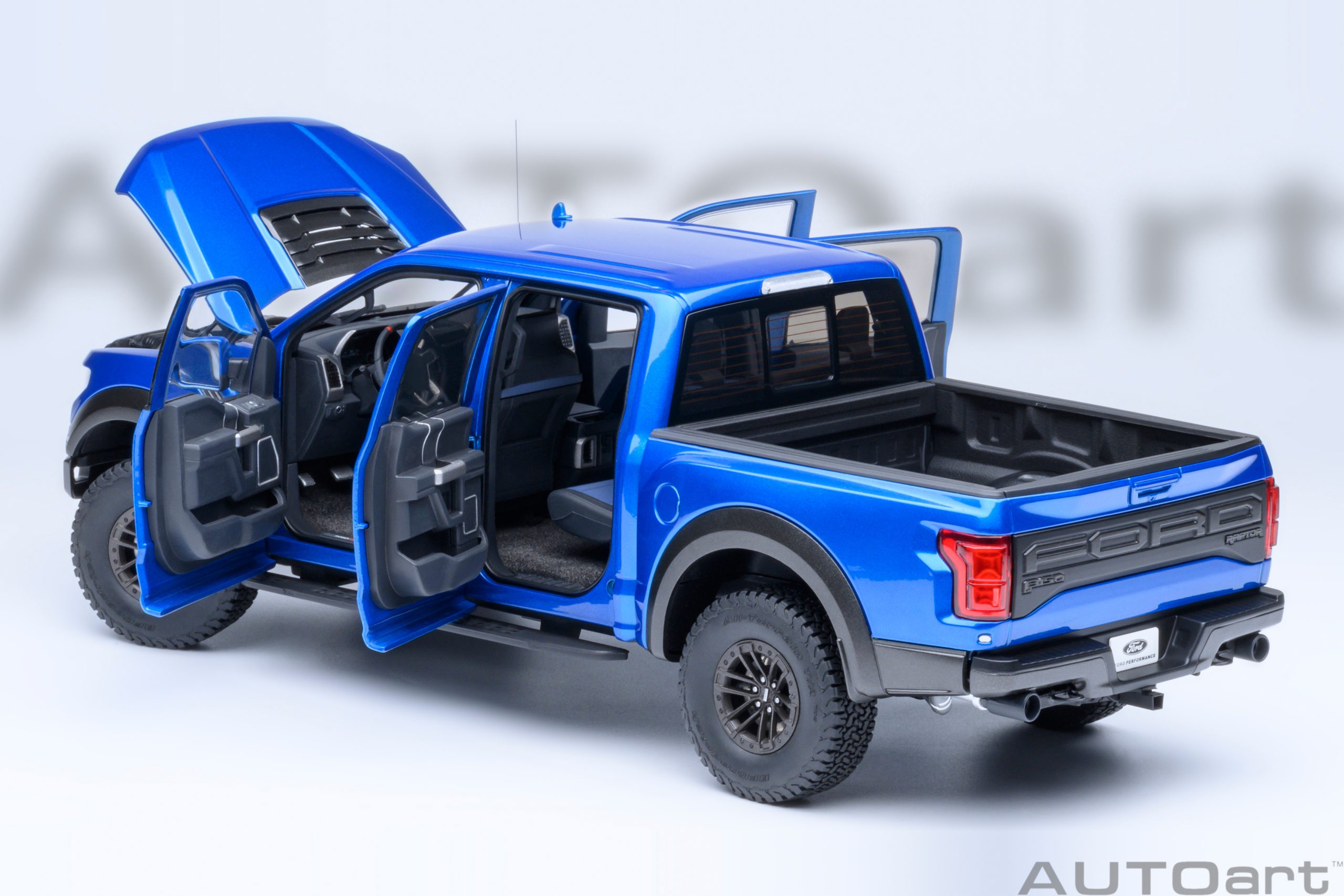 AUTOart Ford F-150 Raptor Supercrew 2019 1:18 - Velocity Blue - Image 16