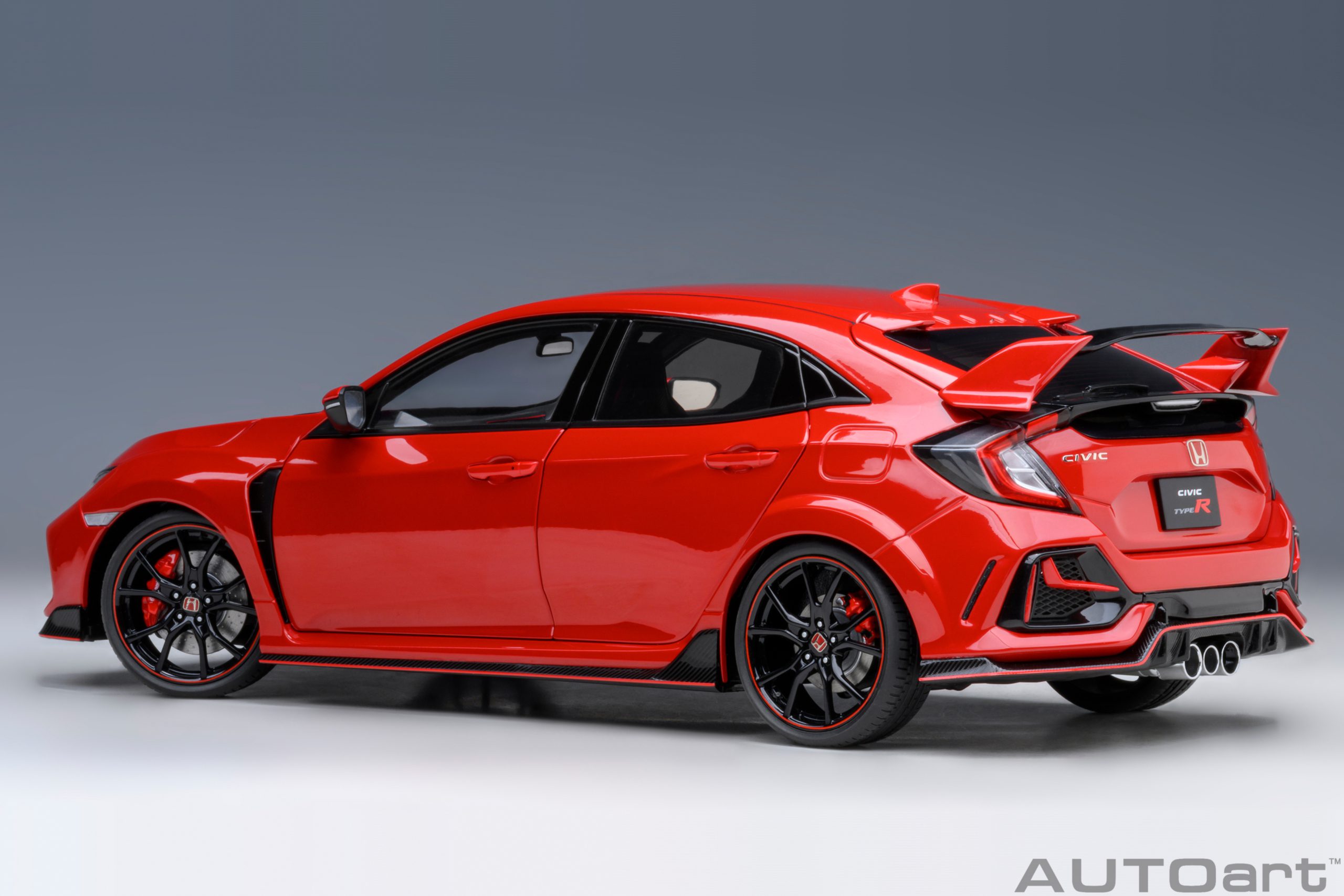 AUTOart Honda Civic Type R (FK 8) 2021 1:18 - Flame Red - Image 2