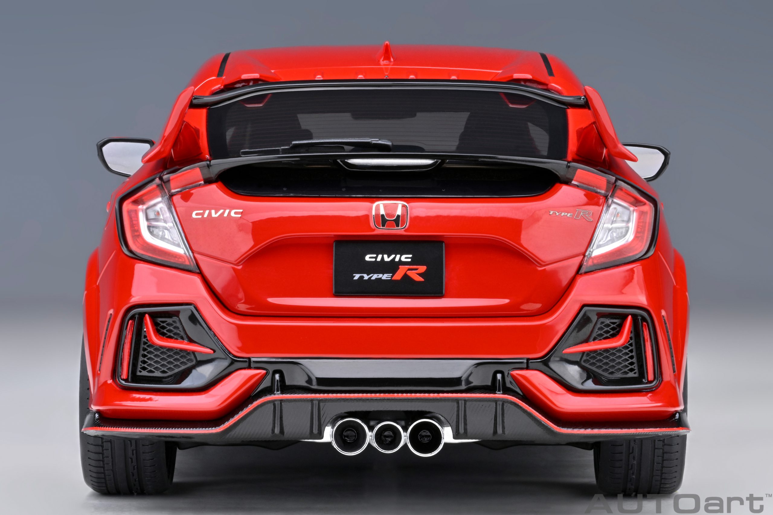 AUTOart Honda Civic Type R (FK 8) 2021 1:18 - Flame Red - Image 6