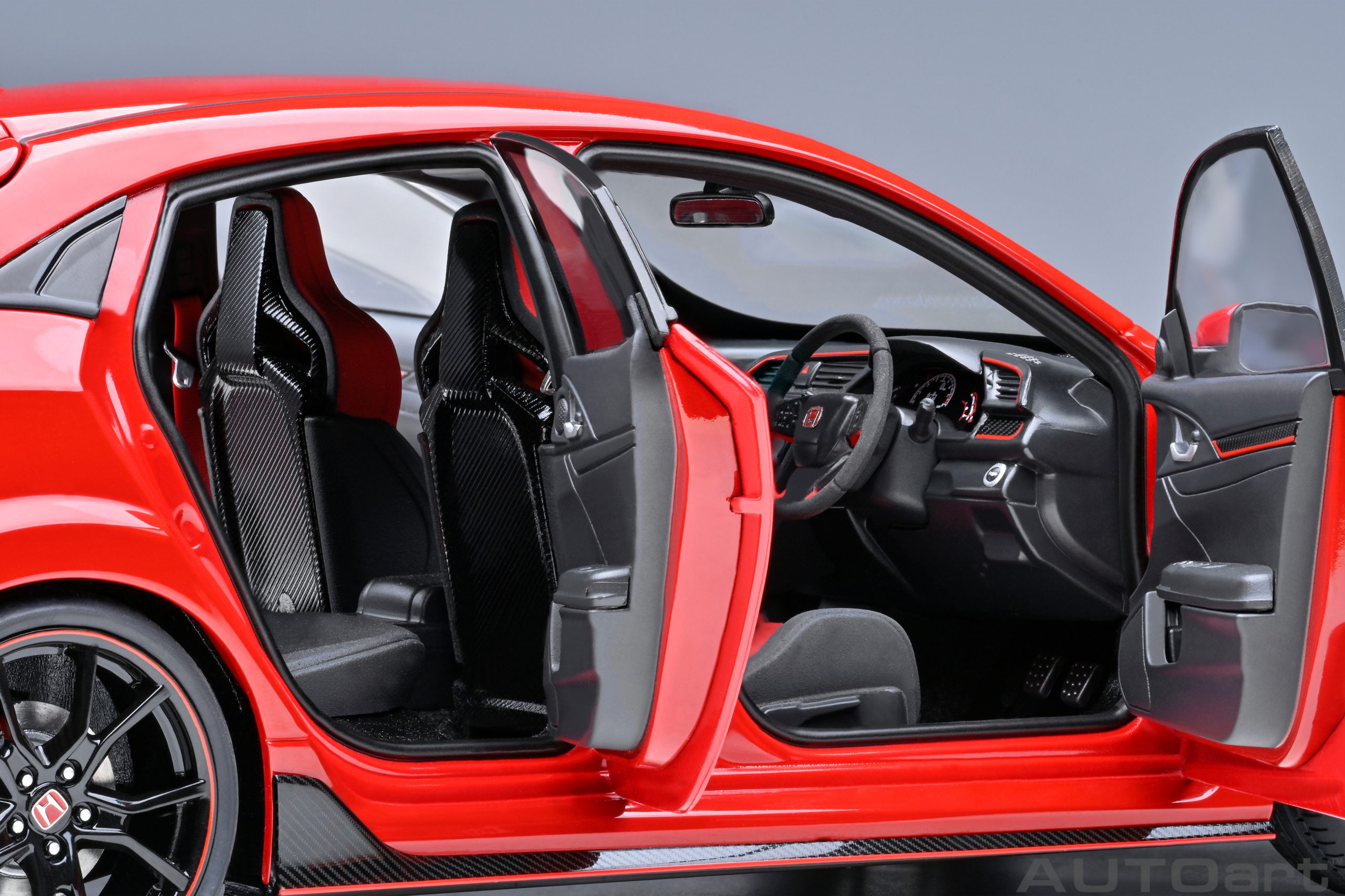 AUTOart Honda Civic Type R (FK 8) 2021 1:18 - Flame Red - Image 10