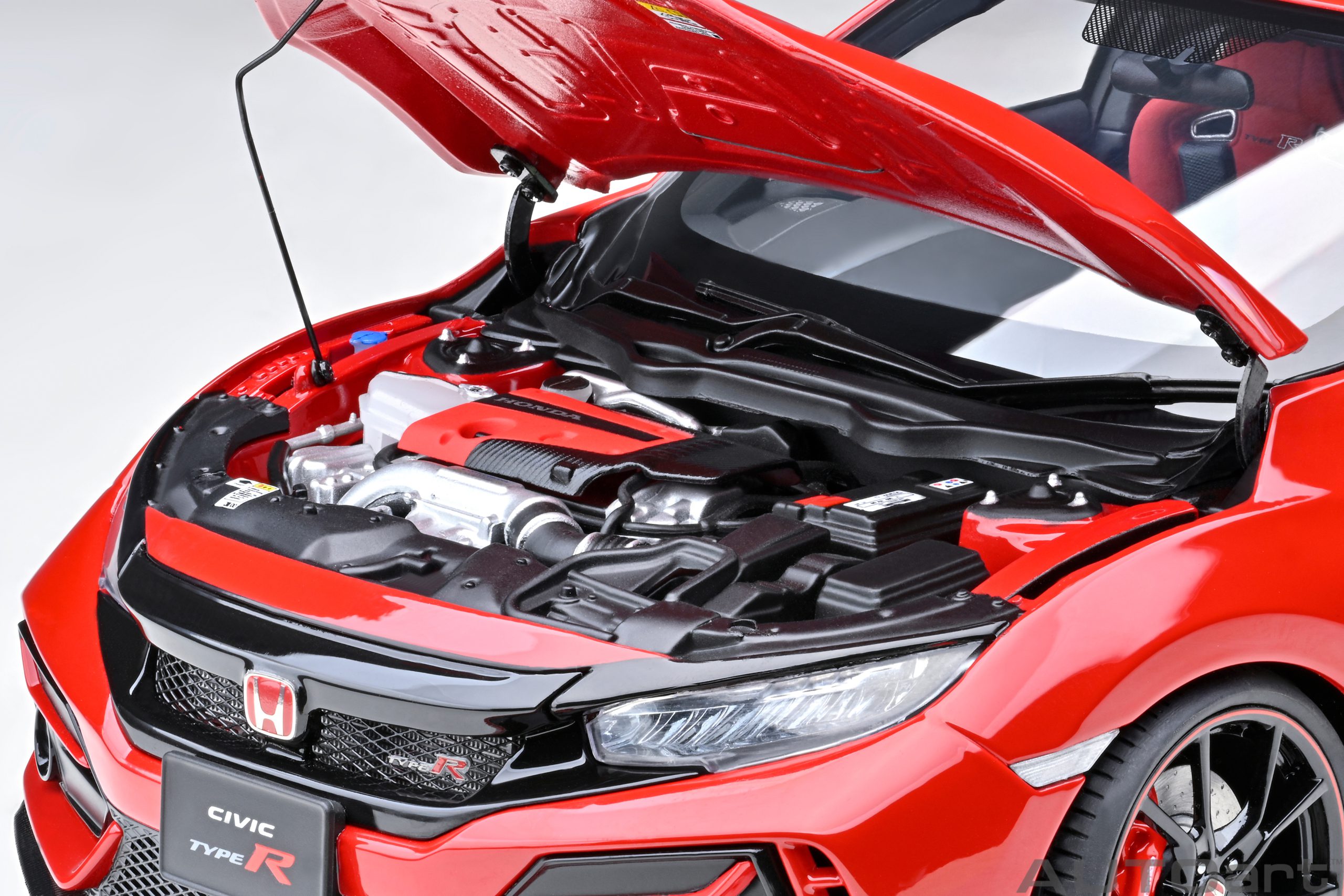 AUTOart Honda Civic Type R (FK 8) 2021 1:18 - Flame Red - Image 11