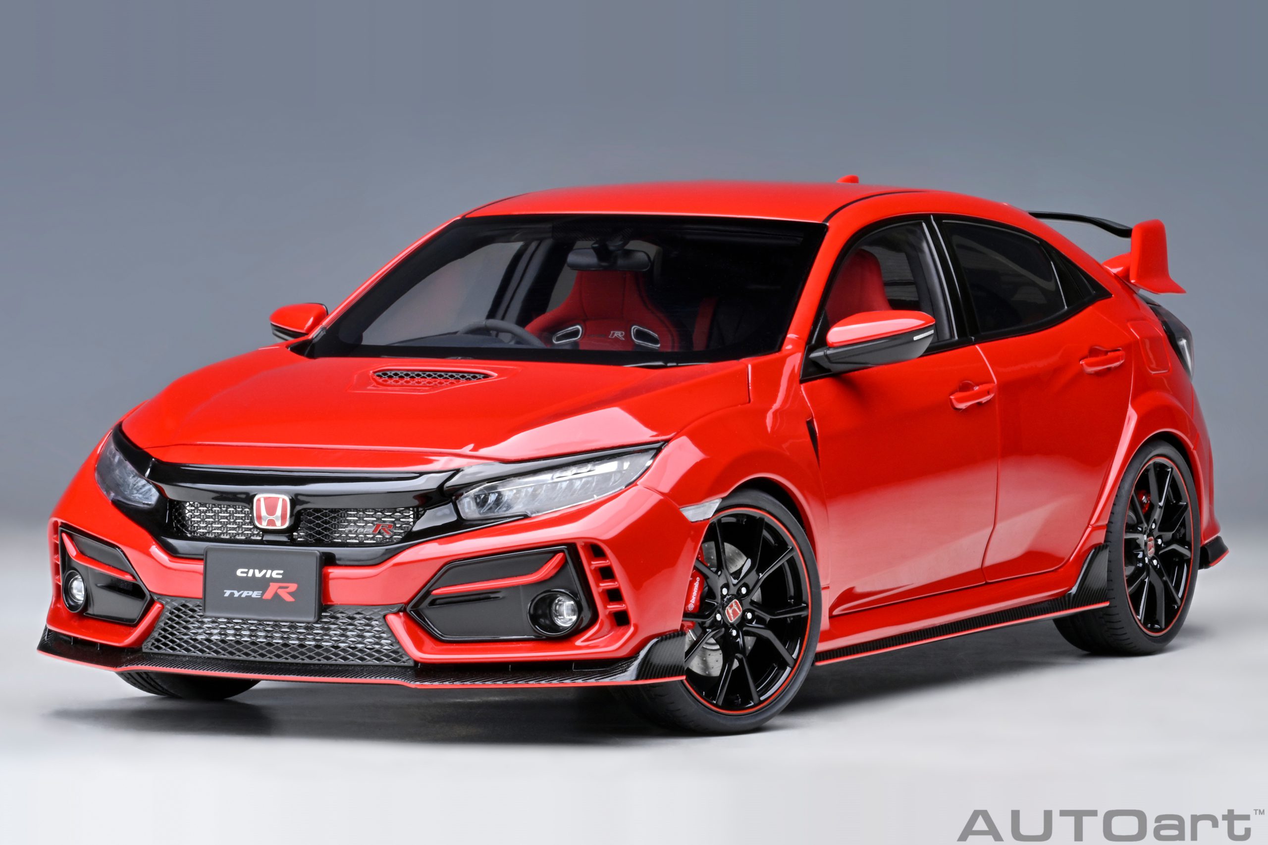 AUTOart Honda Civic Type R (FK 8) 2021 1:18 - Flame Red - Image 16