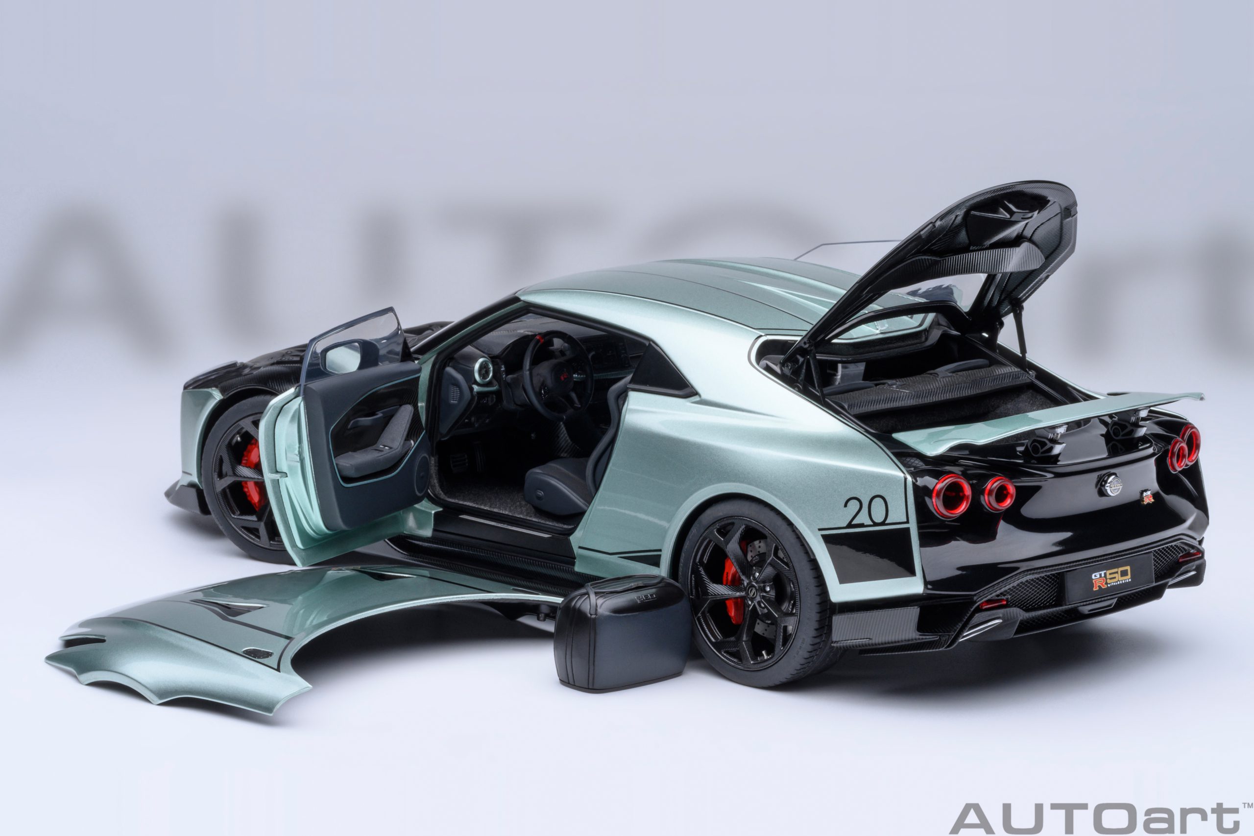 AUTOart Nissan GT-R50 by Italdesign 2020 1:18 - Metallic Green/Black - Imagen 19