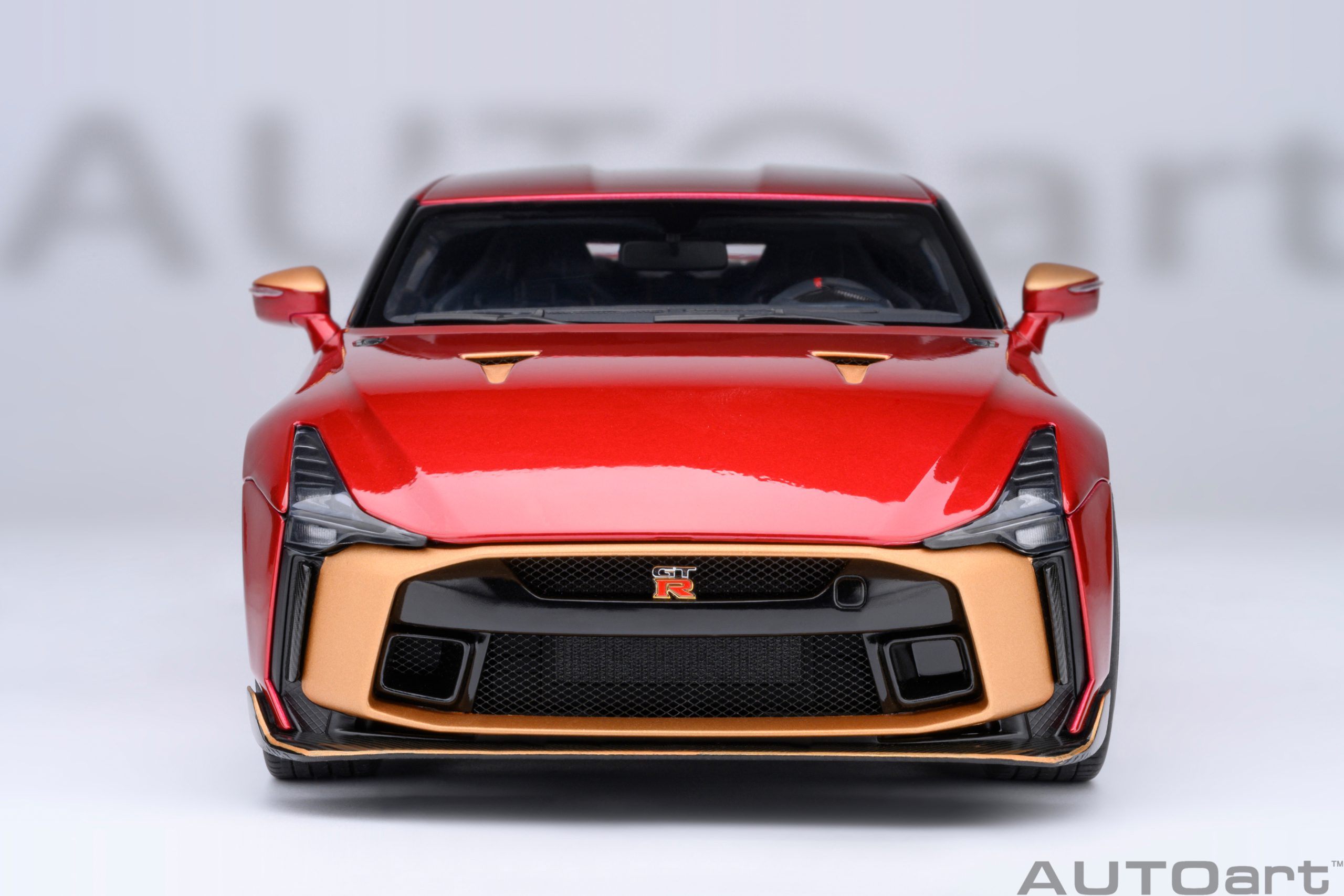 AUTOart Nissan GT-R50 by Italdesign 2020 1:18 - Metallic Red / Gold - Image 5