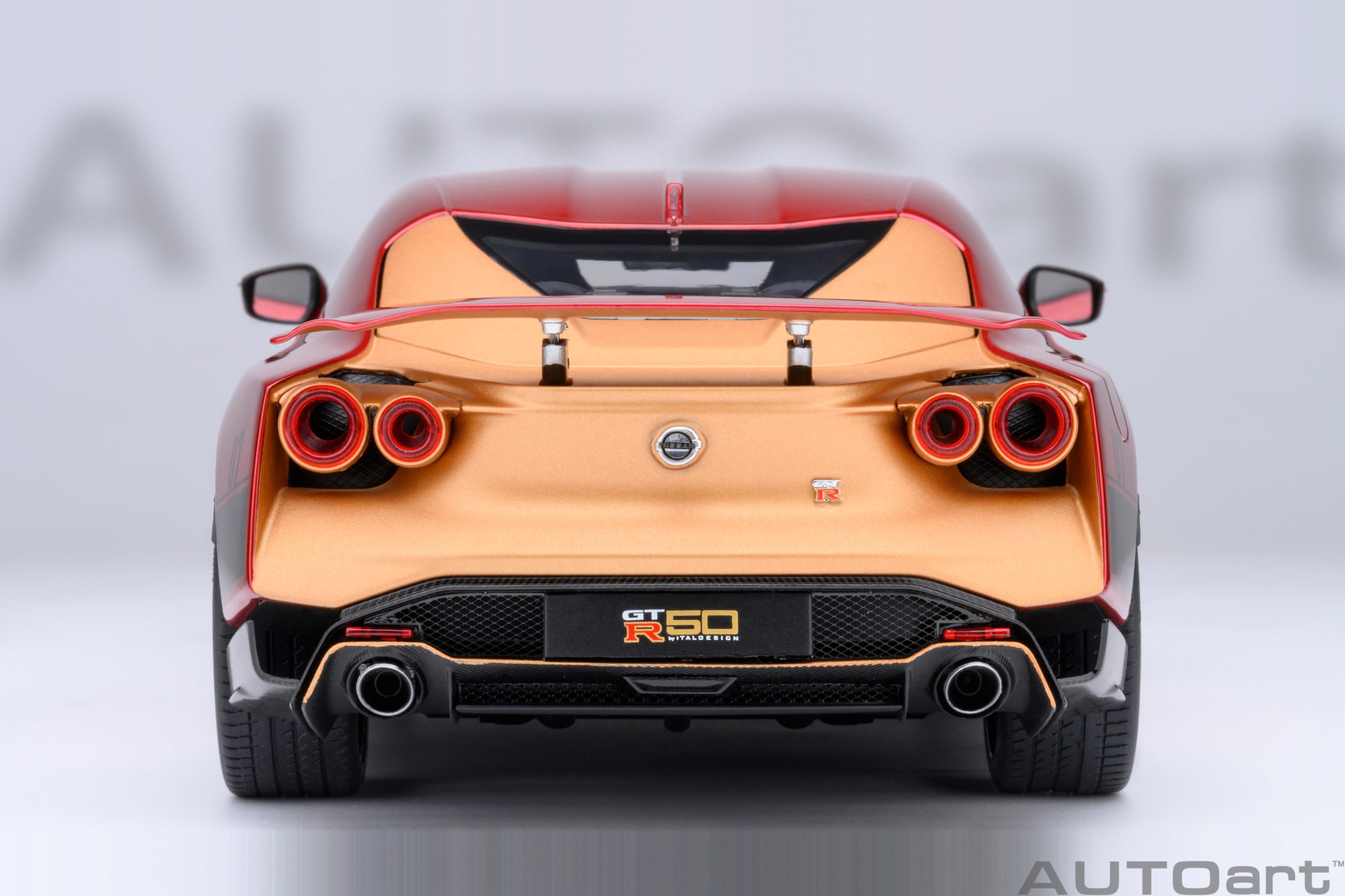AUTOart Nissan GT-R50 by Italdesign 2020 1:18 - Metallic Red / Gold - Image 6