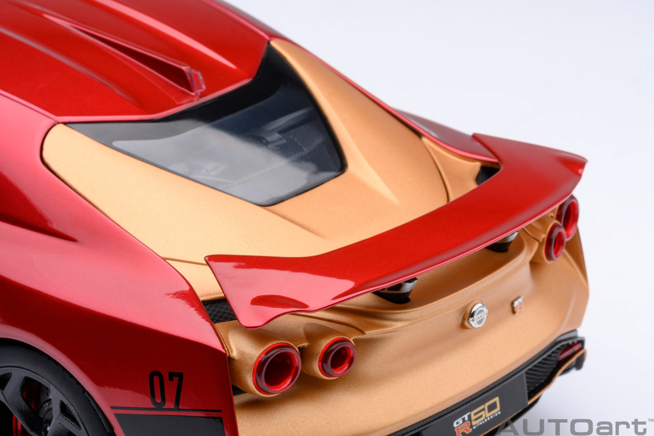 AUTOart Nissan GT-R50 by Italdesign 2020 1:18 - Metallic Red / Gold - Image 13