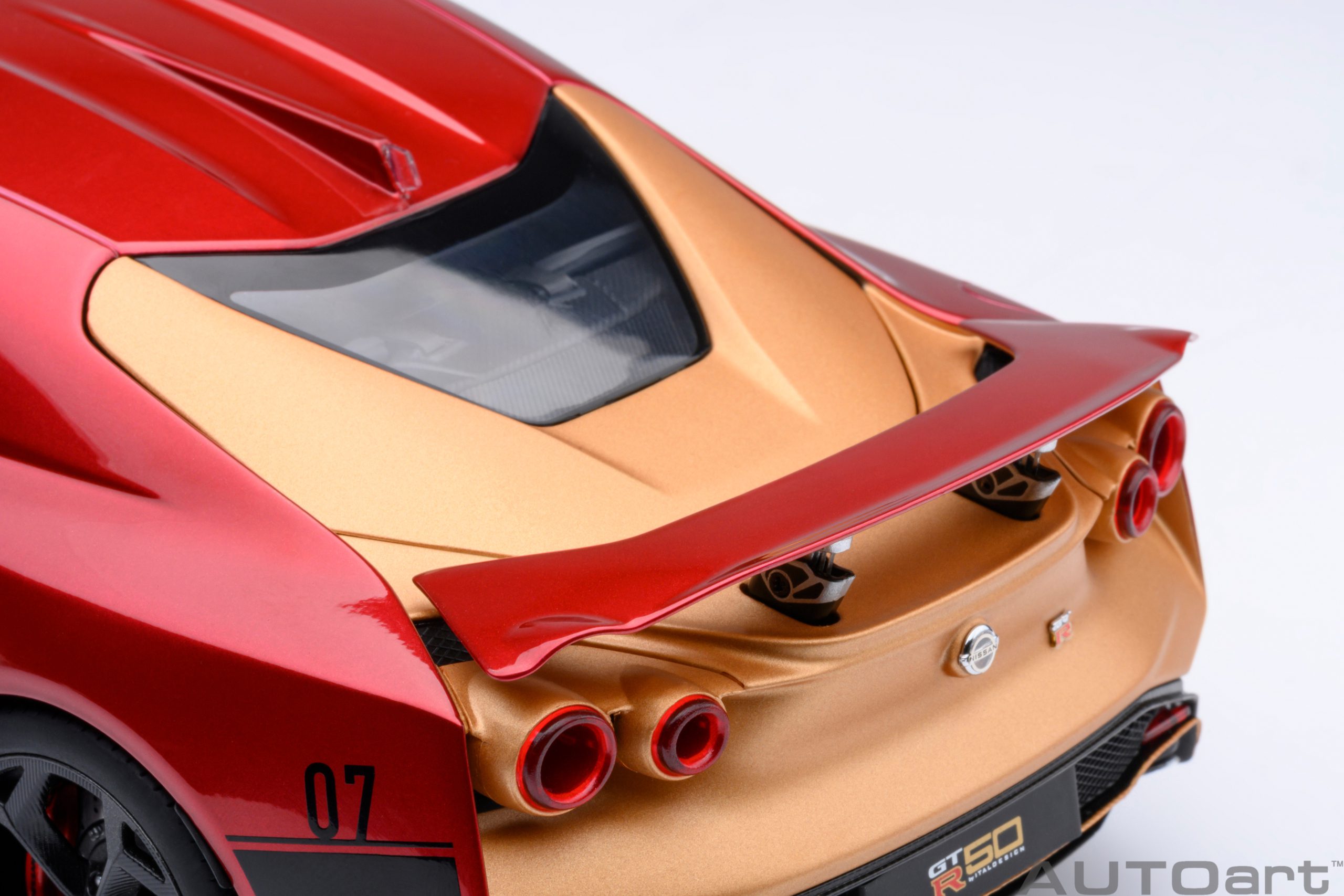 AUTOart Nissan GT-R50 by Italdesign 2020 1:18 - Metallic Red / Gold - Image 14