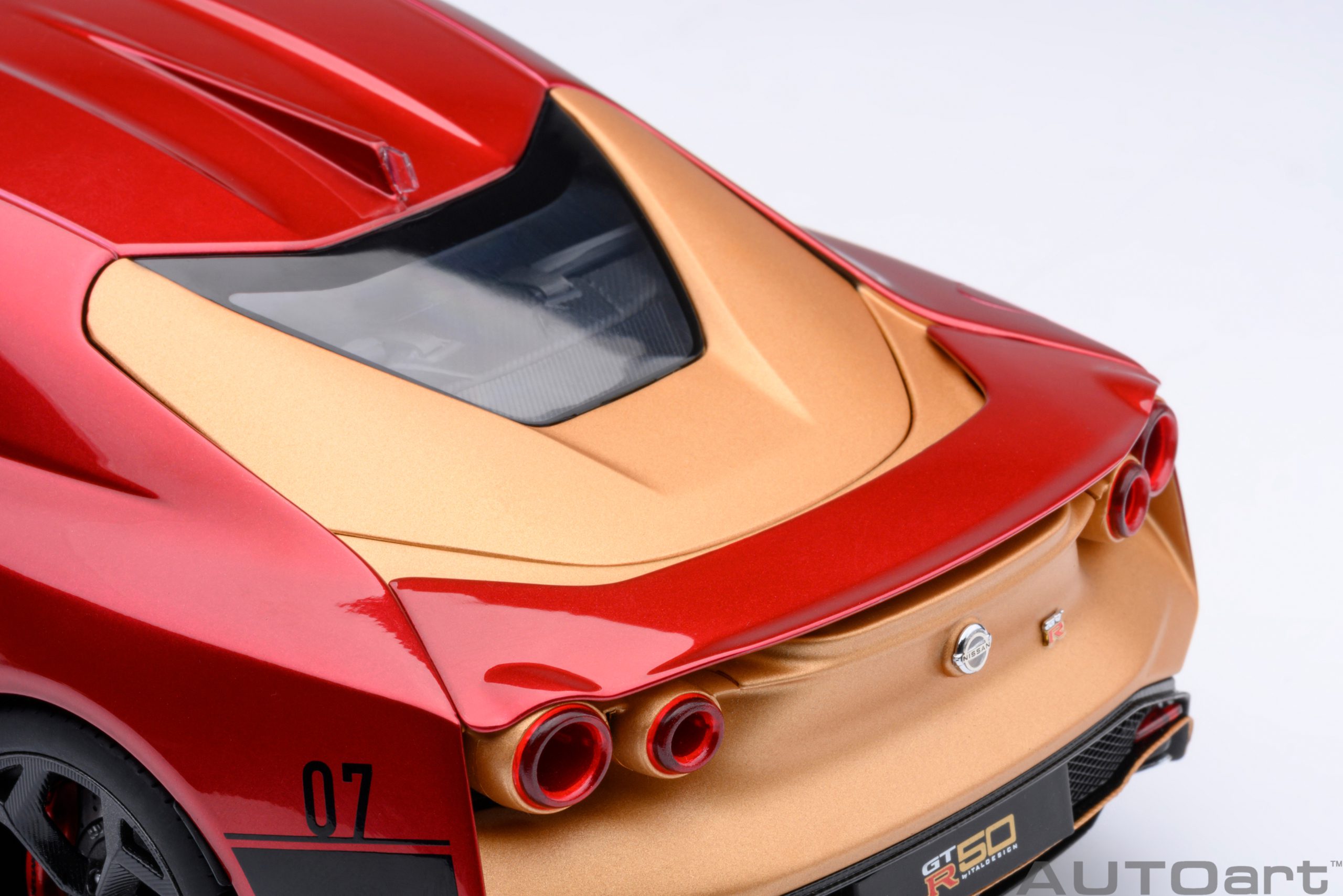 AUTOart Nissan GT-R50 by Italdesign 2020 1:18 - Metallic Red / Gold - Image 15