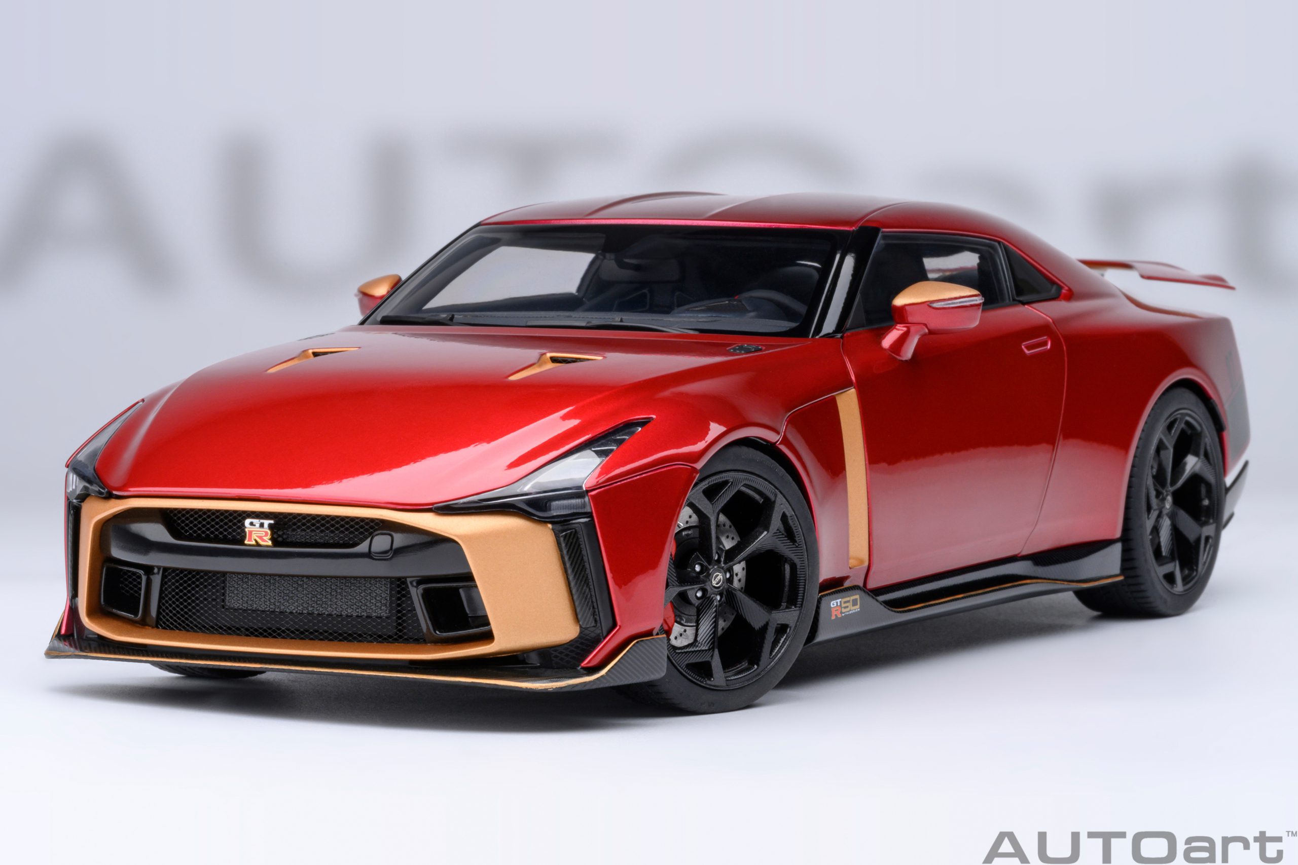 AUTOart Nissan GT-R50 by Italdesign 2020 1:18 - Metallic Red / Gold - Image 20