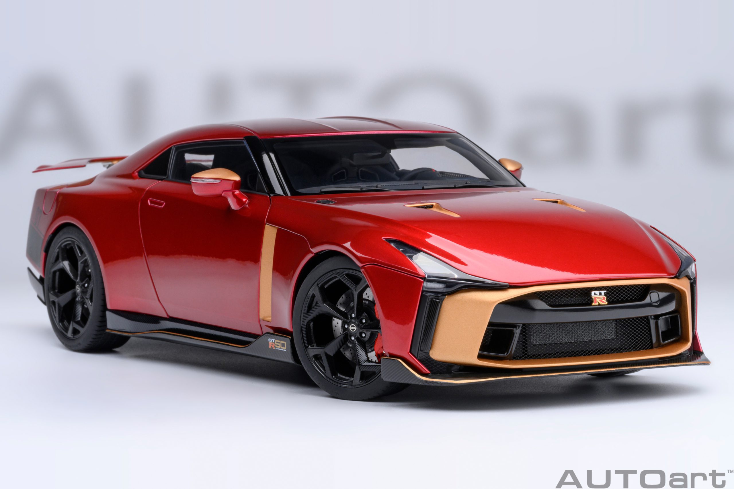 AUTOart Nissan GT-R50 by Italdesign 2020 1:18 - Metallic Red / Gold - Image 21