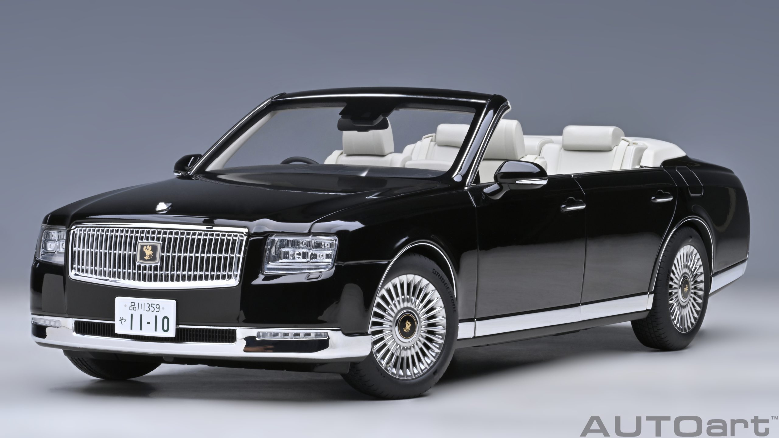 AUTOart Toyota Century Open Car 2019 1:18 - Black - Imagen 14