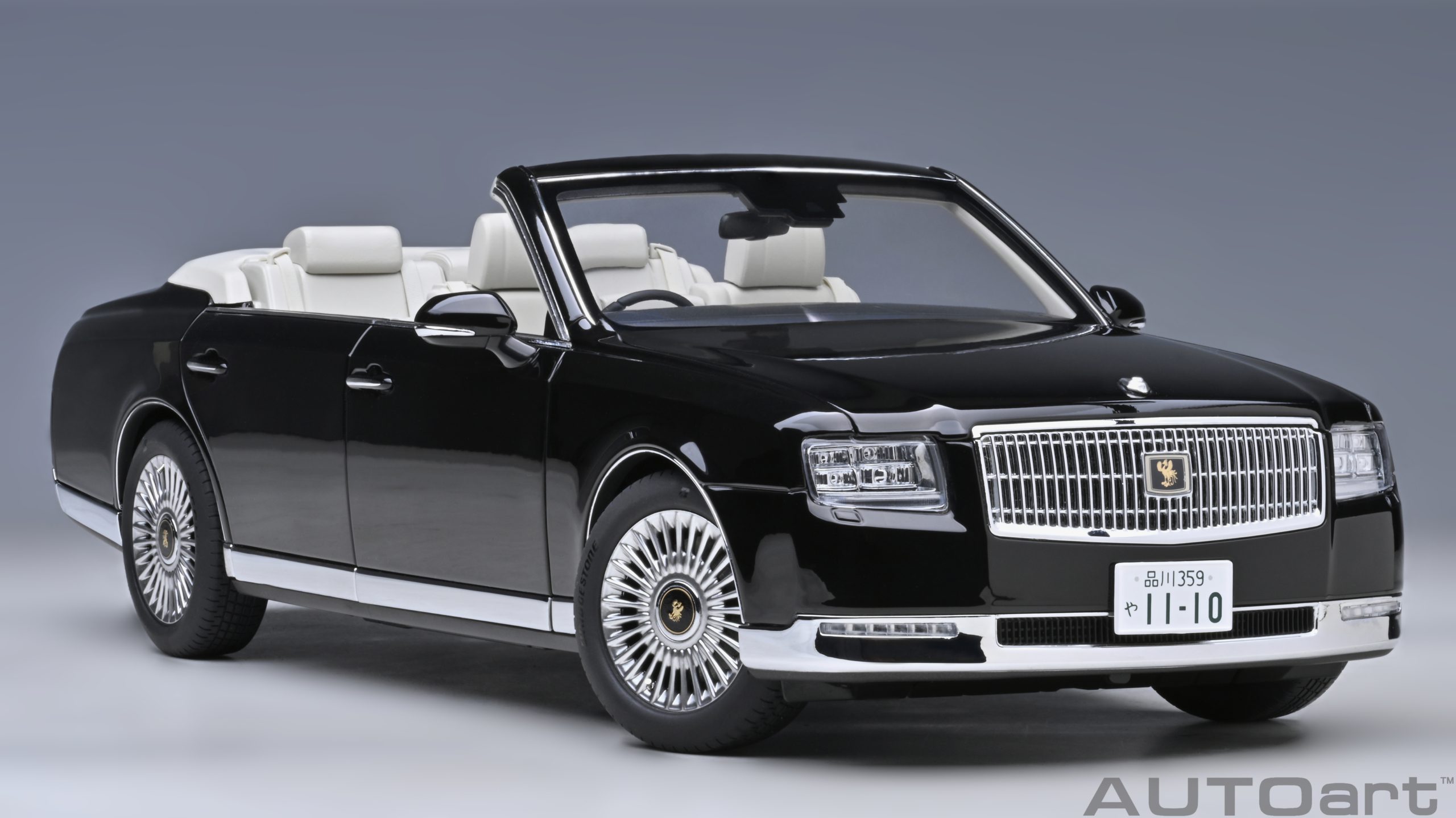 AUTOart Toyota Century Open Car 2019 1:18 - Black - Imagen 15