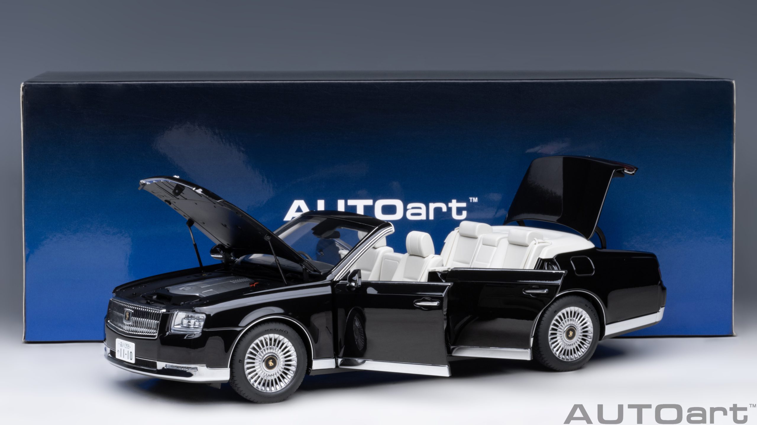 AUTOart Toyota Century Open Car 2019 1:18 - Black - Imagen 18