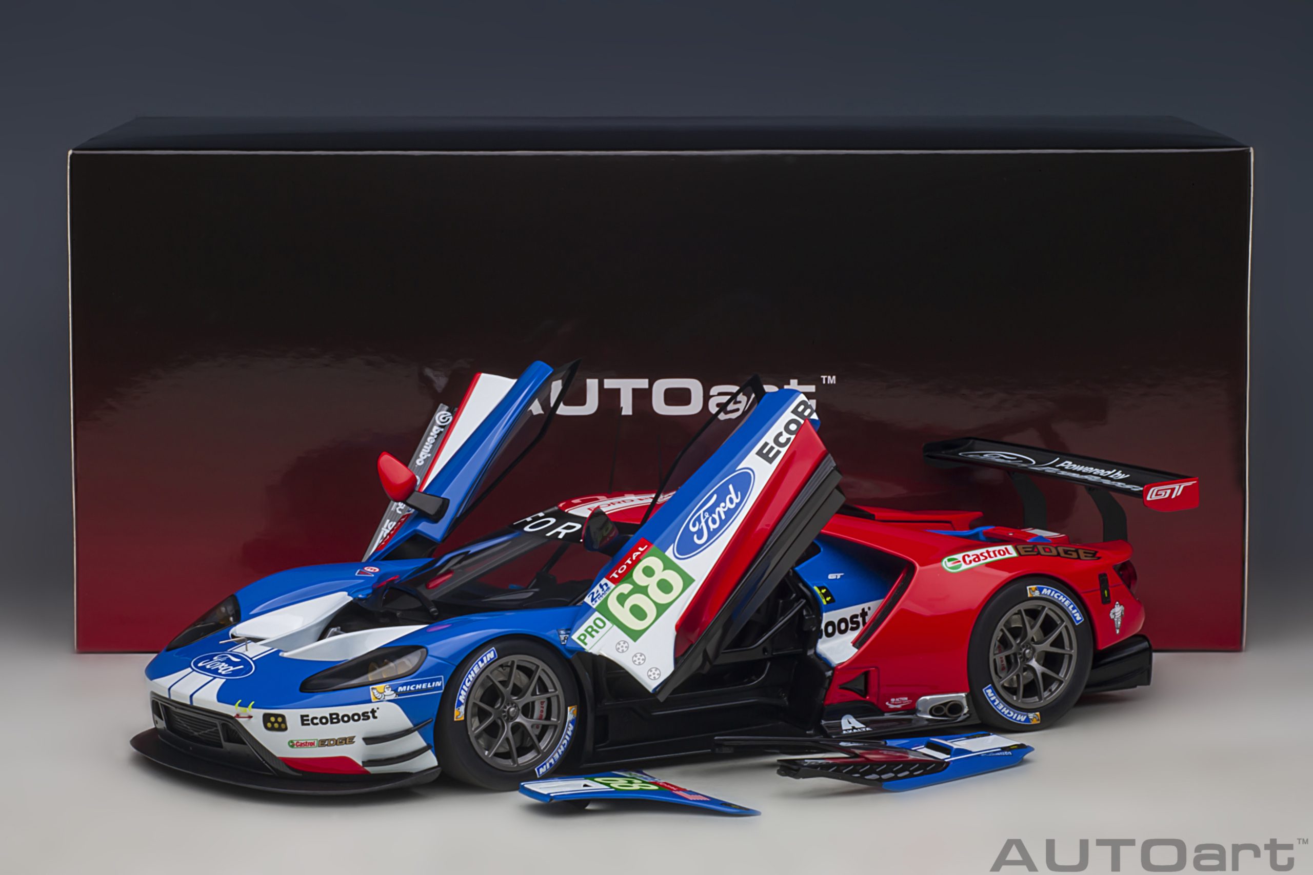 AUTOart Ford GT LM 2019 Hand/Müller/Bourdais #68 1:18 - Image 18