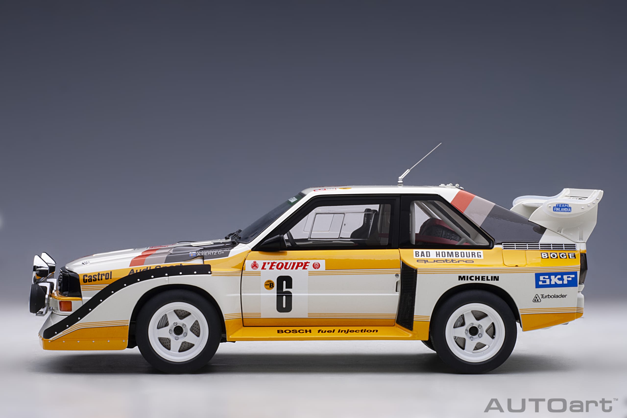 AUTOart Audi Sport Quattro S1 #6 Rally Monte Carlo 1986 1:18 - Image 3
