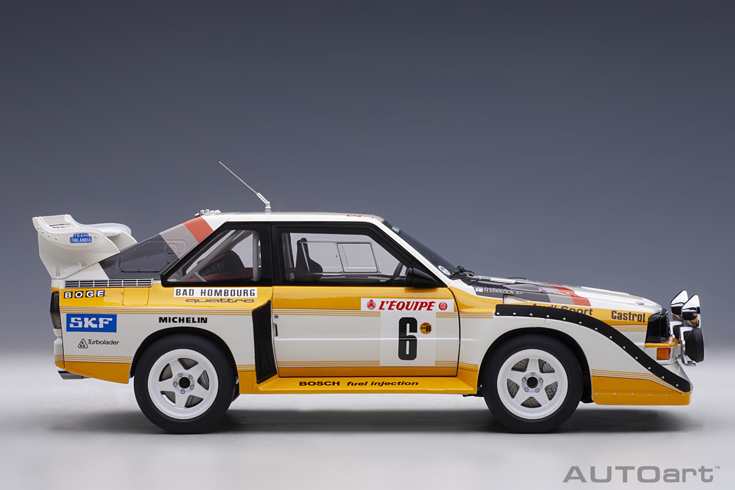 AUTOart Audi Sport Quattro S1 #6 Rally Monte Carlo 1986 1:18 - Image 4