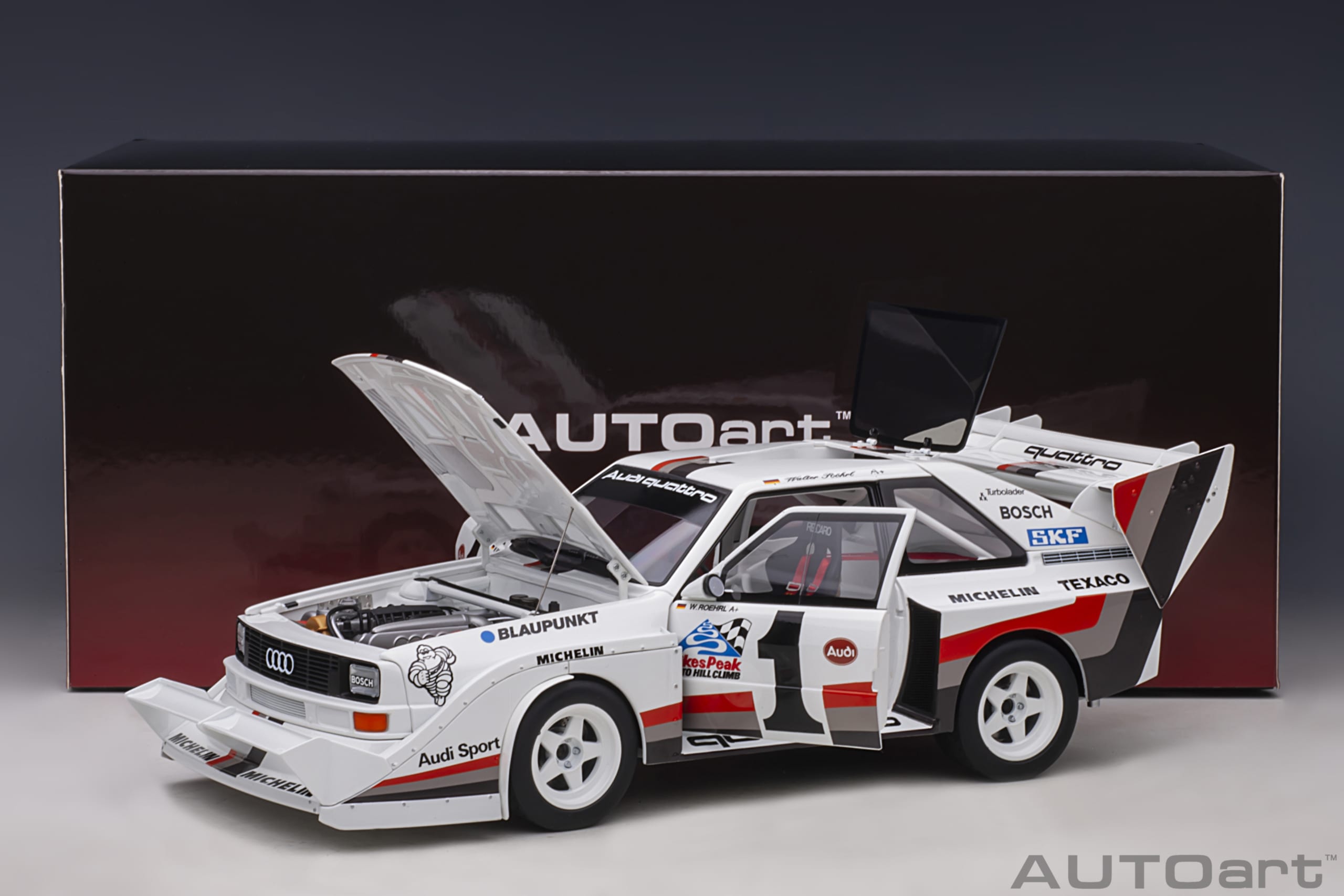 AUTOart Audi Sport quattro S1 Pikes Peak 1987 Röhrl #1 (Winner) 1:18 - Image 20