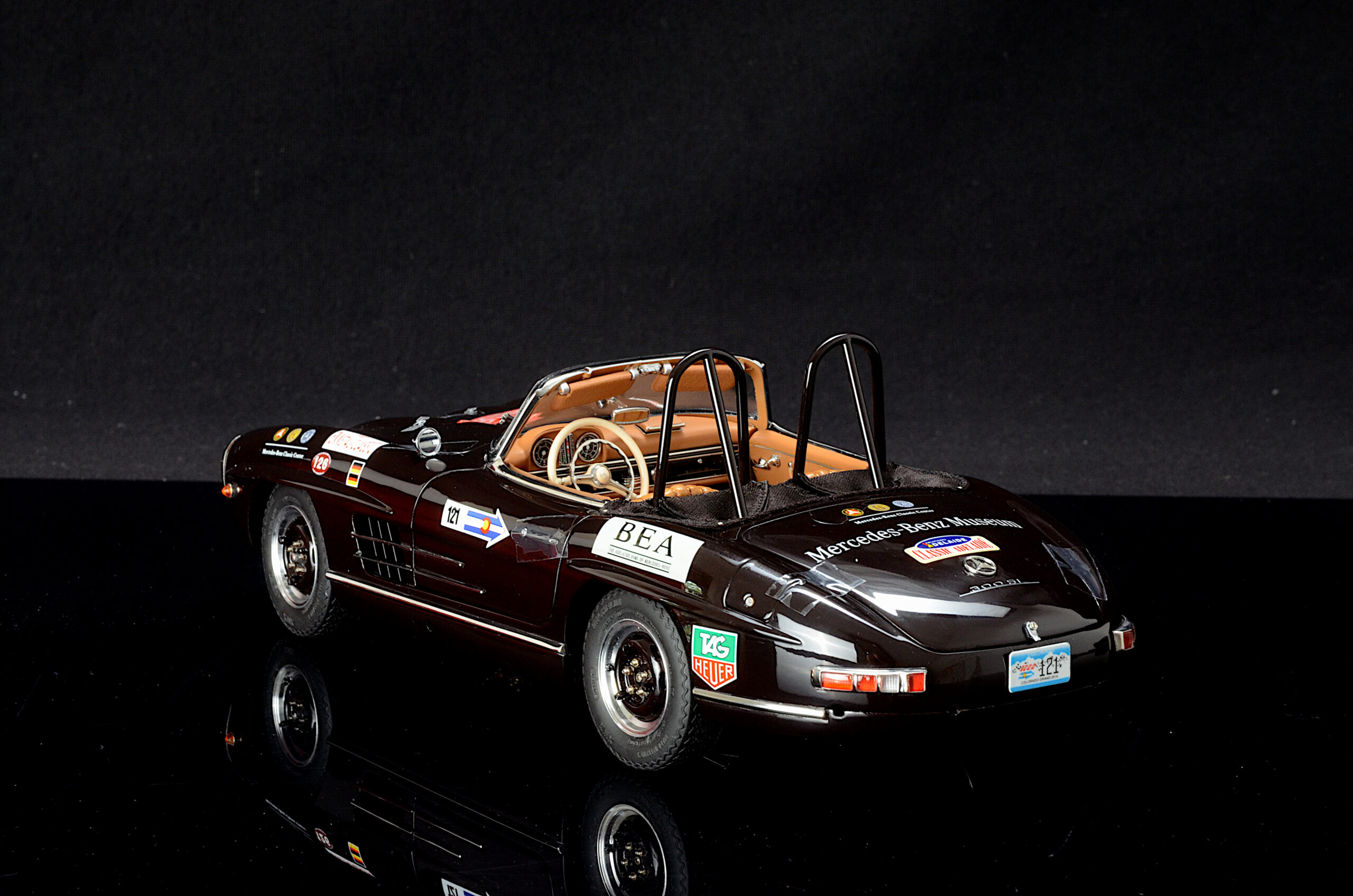 CMC Mercedes-Benz 300 SL,W198, Rallye Roadster brown Limited Edition 1500 Stück – Bild 12