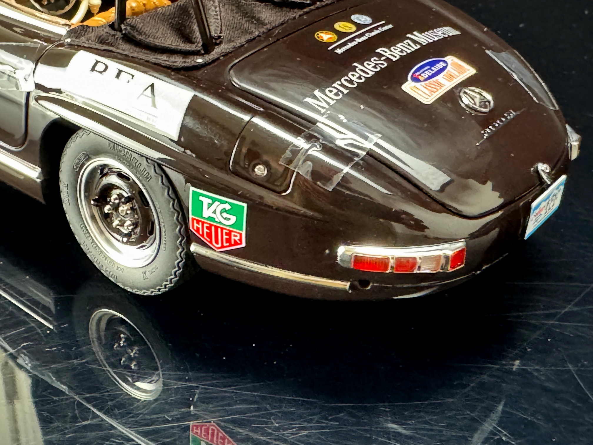 CMC Mercedes-Benz 300 SL,W198, Rallye Roadster brown Limited Edition 1500 Stück – Bild 7