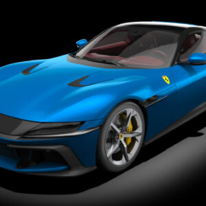 Pocher Ferrari 12Cilindri Blu Corsa Bausatz 1:8