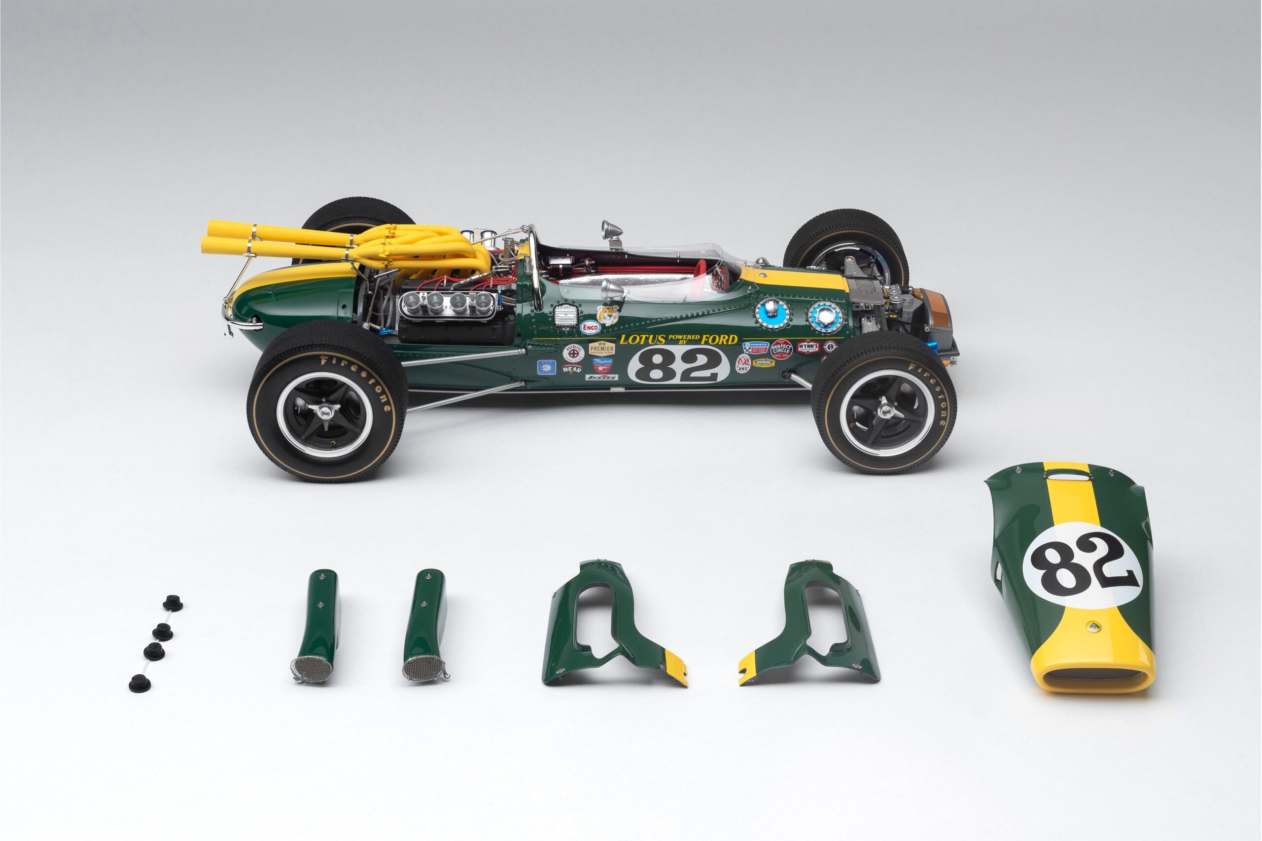 Amalgam Lotus 38 1965 Indianapolis 500 Winner - Orange | 1:8 – Bild 8
