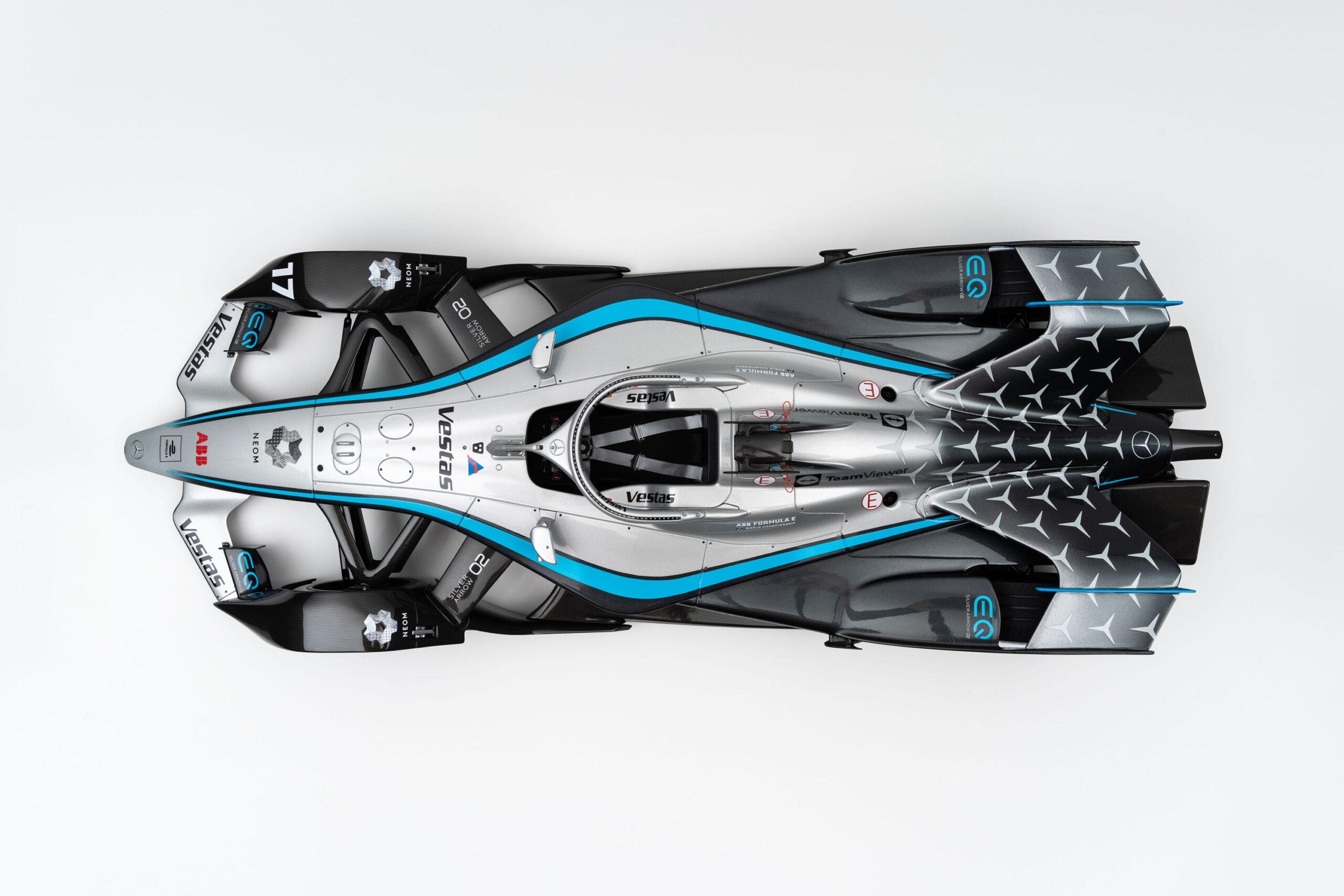 Amalgam Mercedes-Benz EQ Silver Arrow 02 Gen2 Season 7 (2020-21) - Silber | 1:8 - Image 8