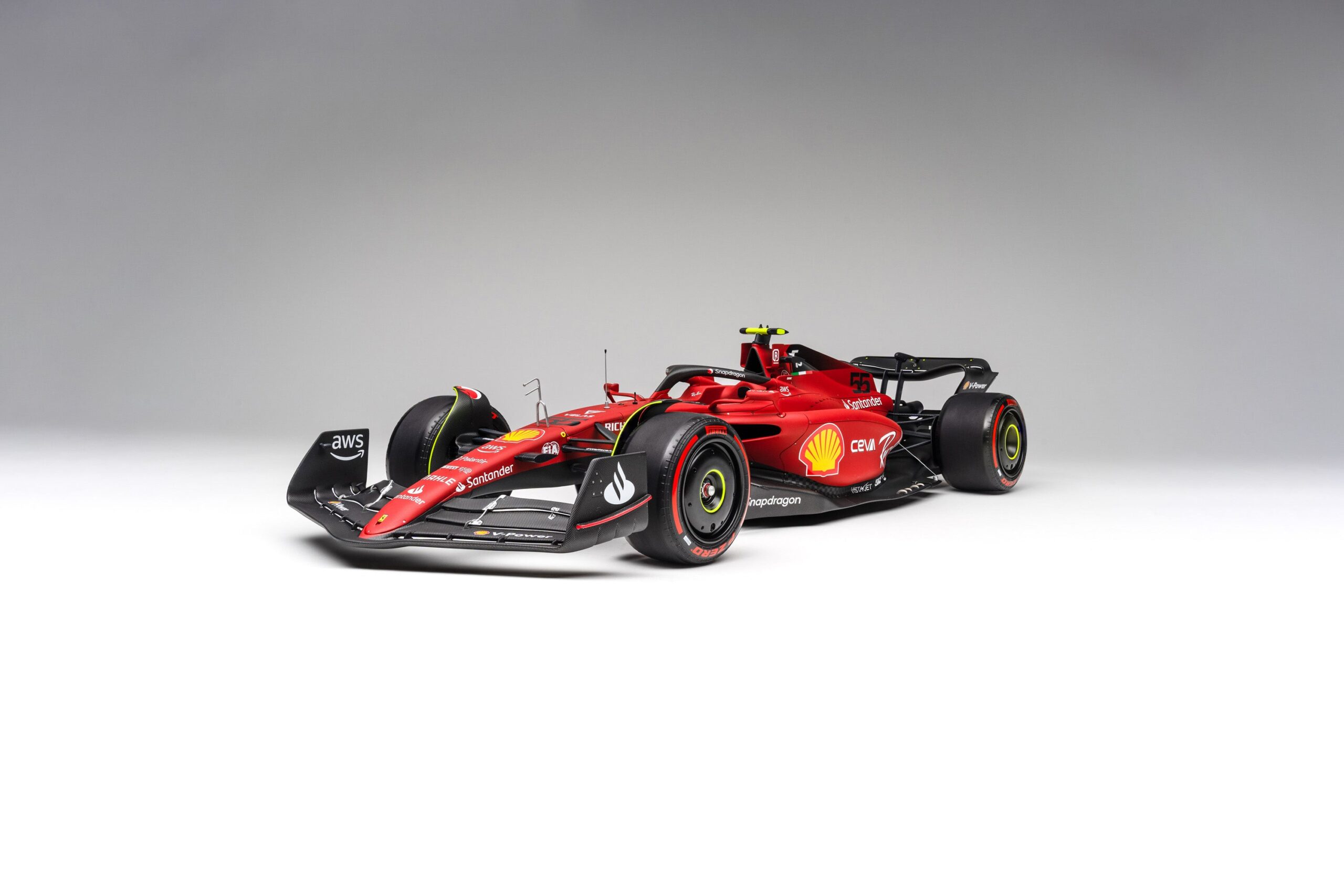 Amalgam Ferrari F1-75 2022 Bahrain Grand Prix - Dunkelrot | 1:8 - Image 2
