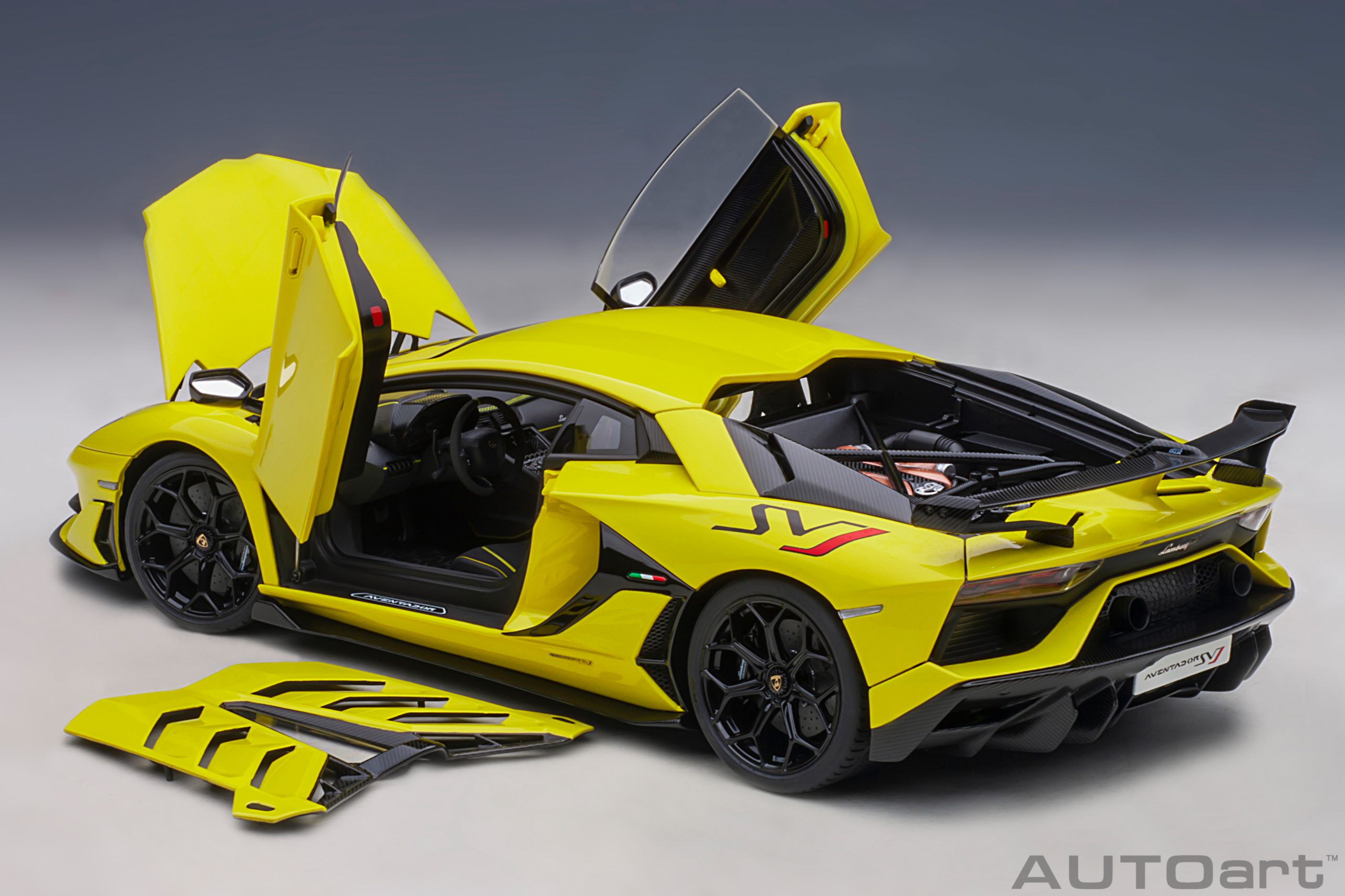 AUTOart Lamborghini Aventador SVJ 2019 1:18 - Pearl Yellow – Bild 13