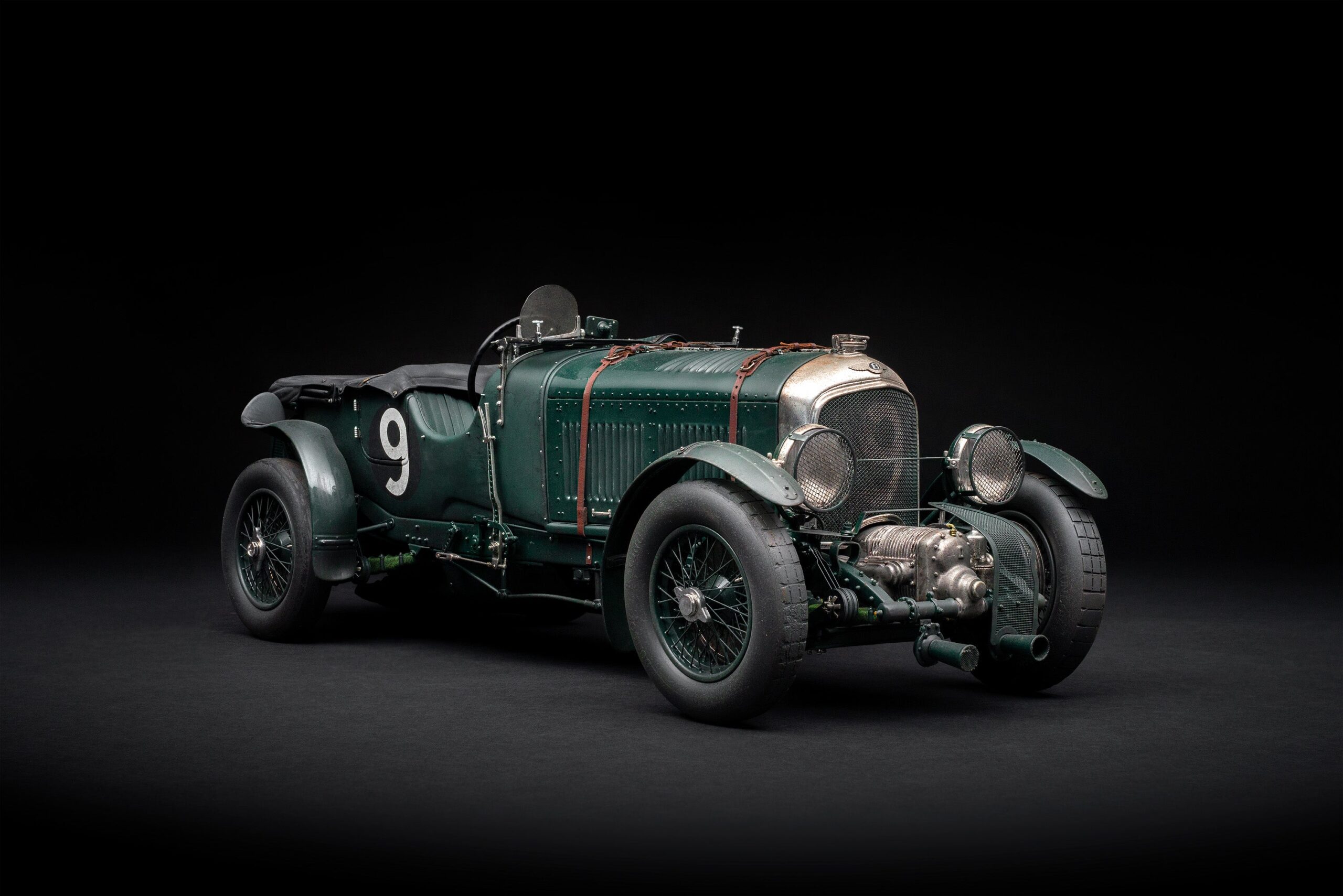 Amalgam Bentley Blower 1930 Le Mans Birkin & Chassagne Race Weathered - Grün | 1:8
