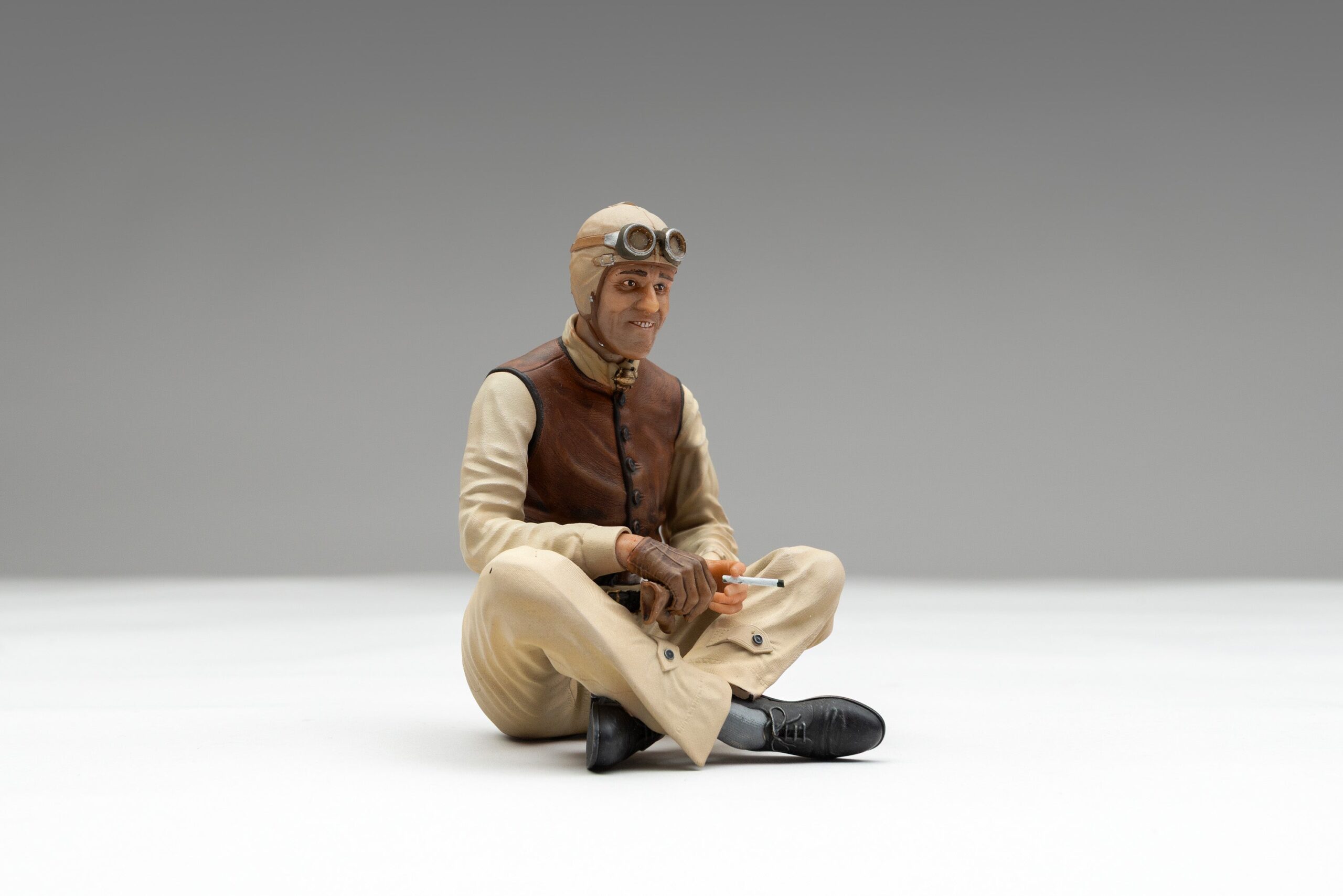 Amalgam Bugatti Type 59 1934 Monaco Grand Prix - Tazio Nuvolari Figure Edition - Rot | 1:8 - Image 6
