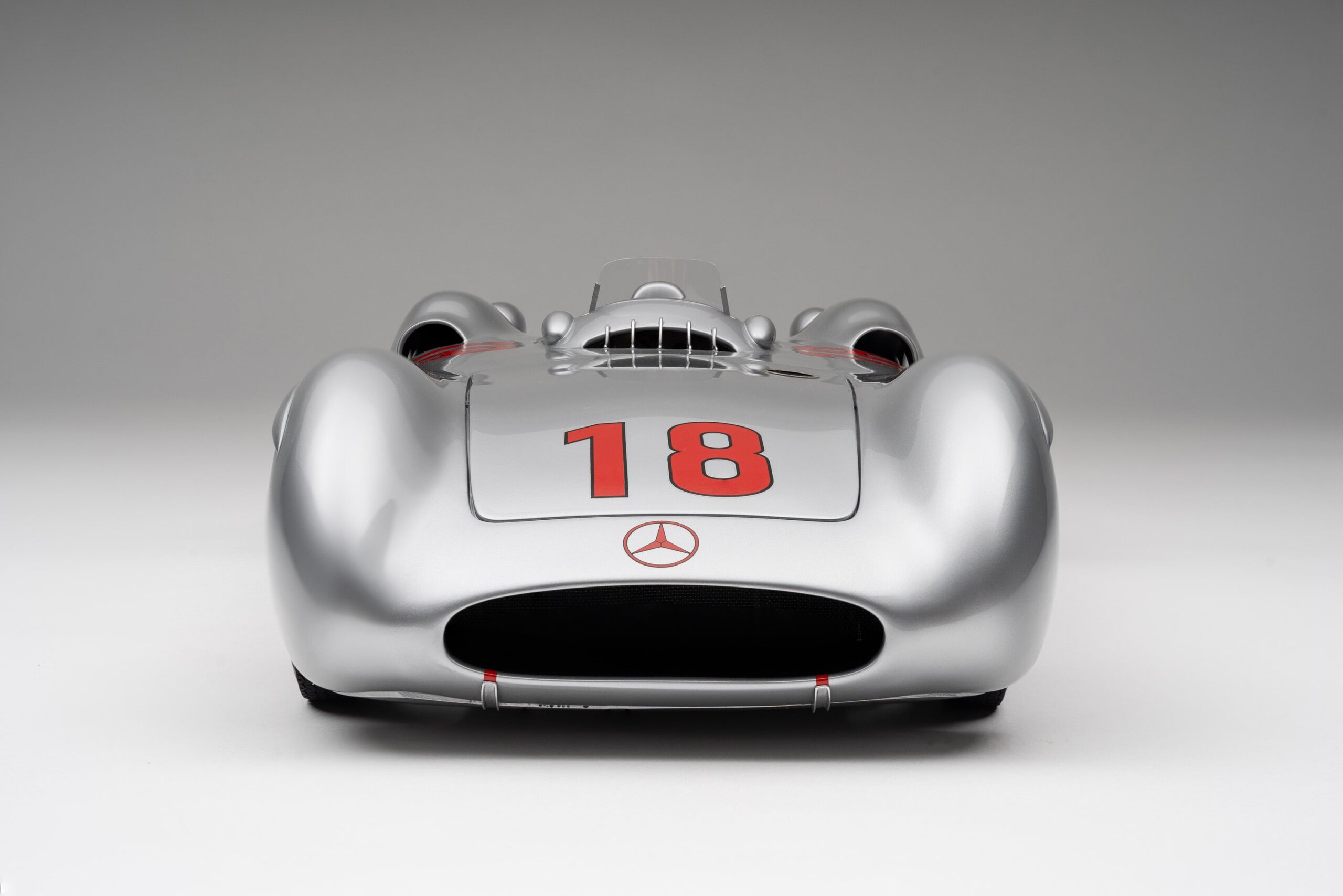 Amalgam Mercedes-Benz W196 Streamliner 1954 French Grand Prix Winner - Silber | 1:8 - Image 6