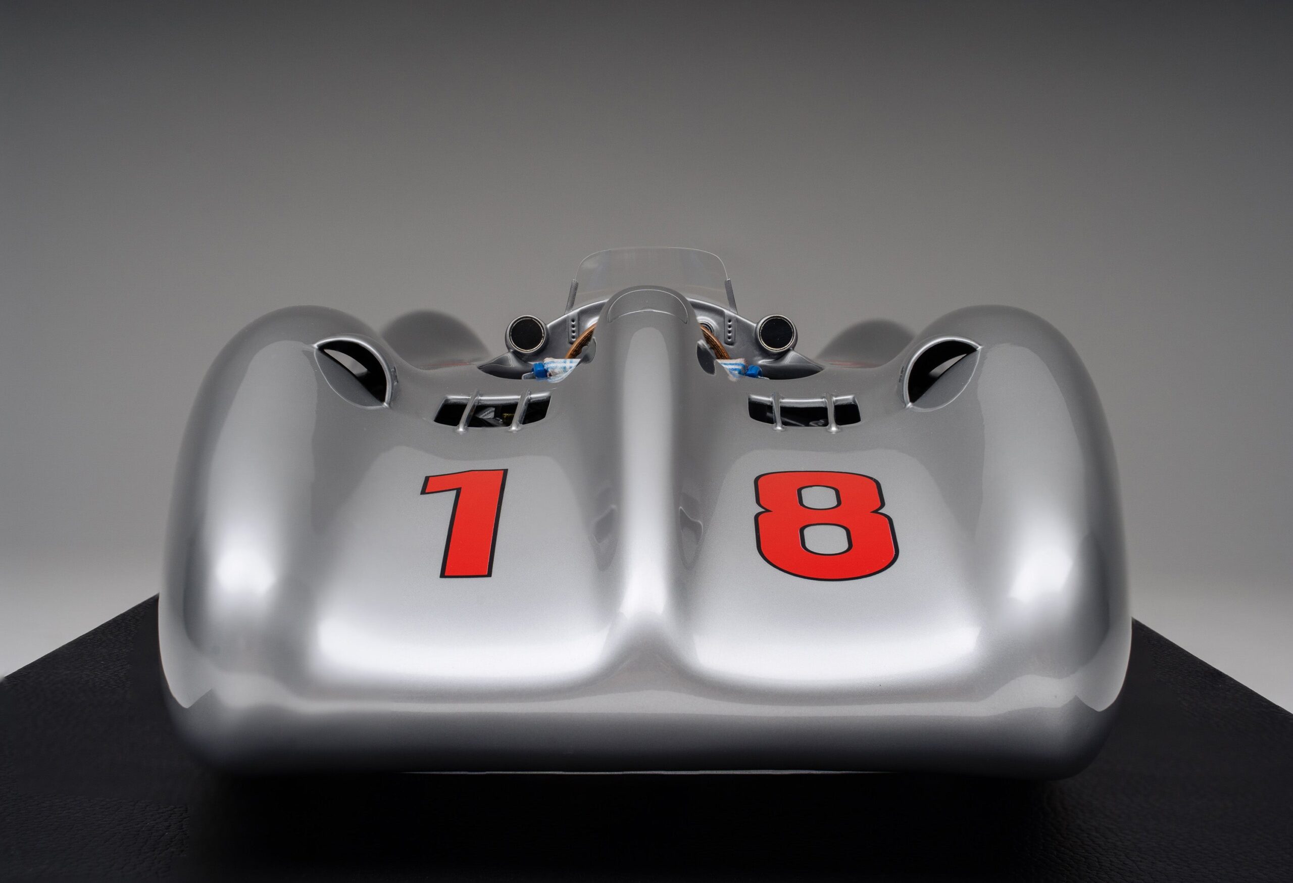 Amalgam Mercedes-Benz W196 Streamliner 1954 French Grand Prix Winner - Silber | 1:8 - Image 18
