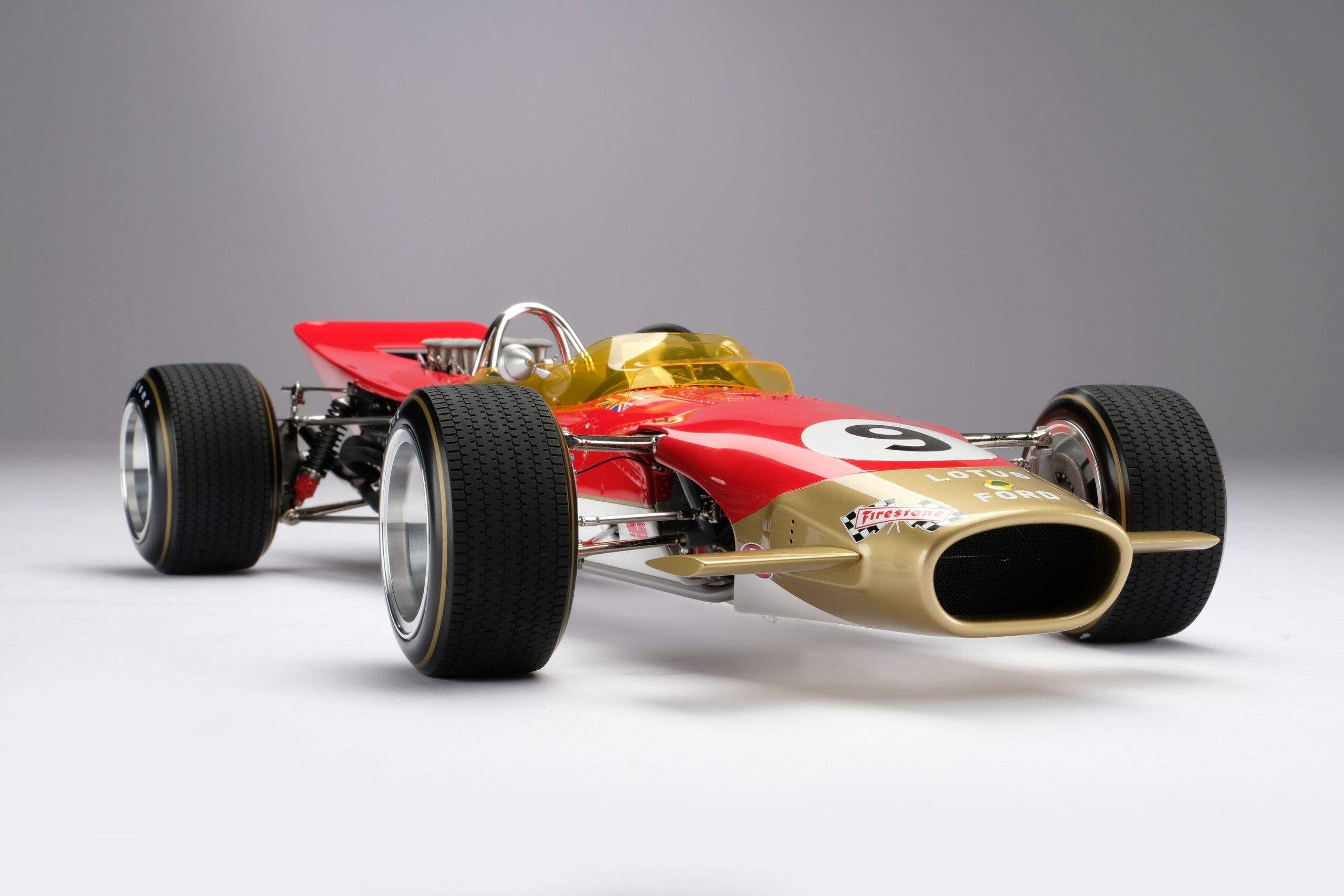 Amalgam Lotus 49B 1968 Monaco Grand Prix Winner Graham Hill - Rot | 1:8