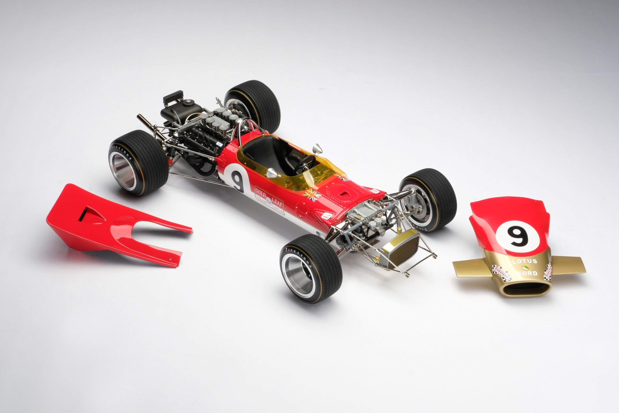 Amalgam Lotus 49B 1968 Monaco Grand Prix Winner Graham Hill - Rot | 1:8 – Bild 5