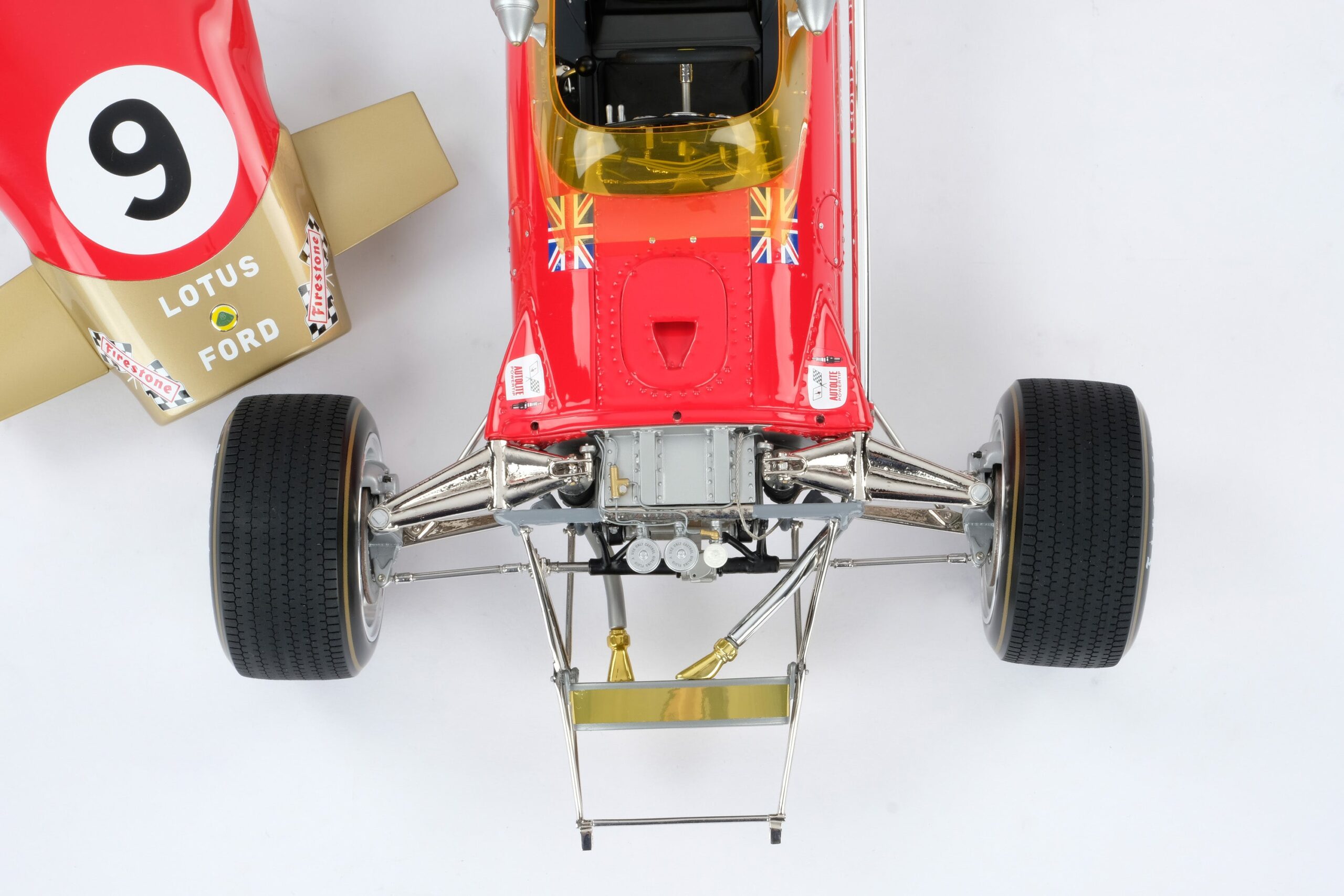 Amalgam Lotus 49B 1968 Monaco Grand Prix Winner Graham Hill - Rot | 1:8 – Bild 11