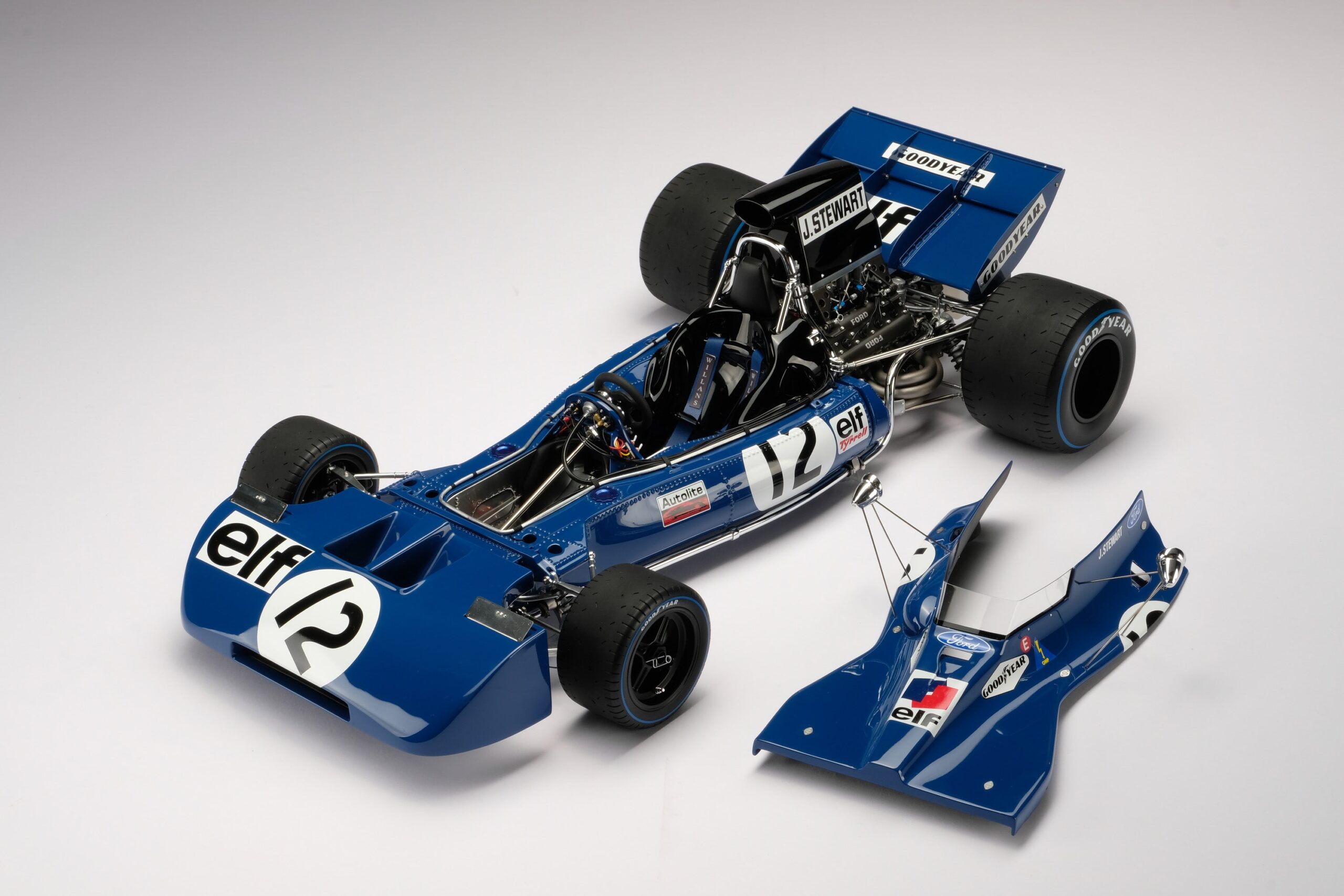 Amalgam Tyrrell 003 1971 British Grand Prix - Blau | 1:8 - Immagine 6