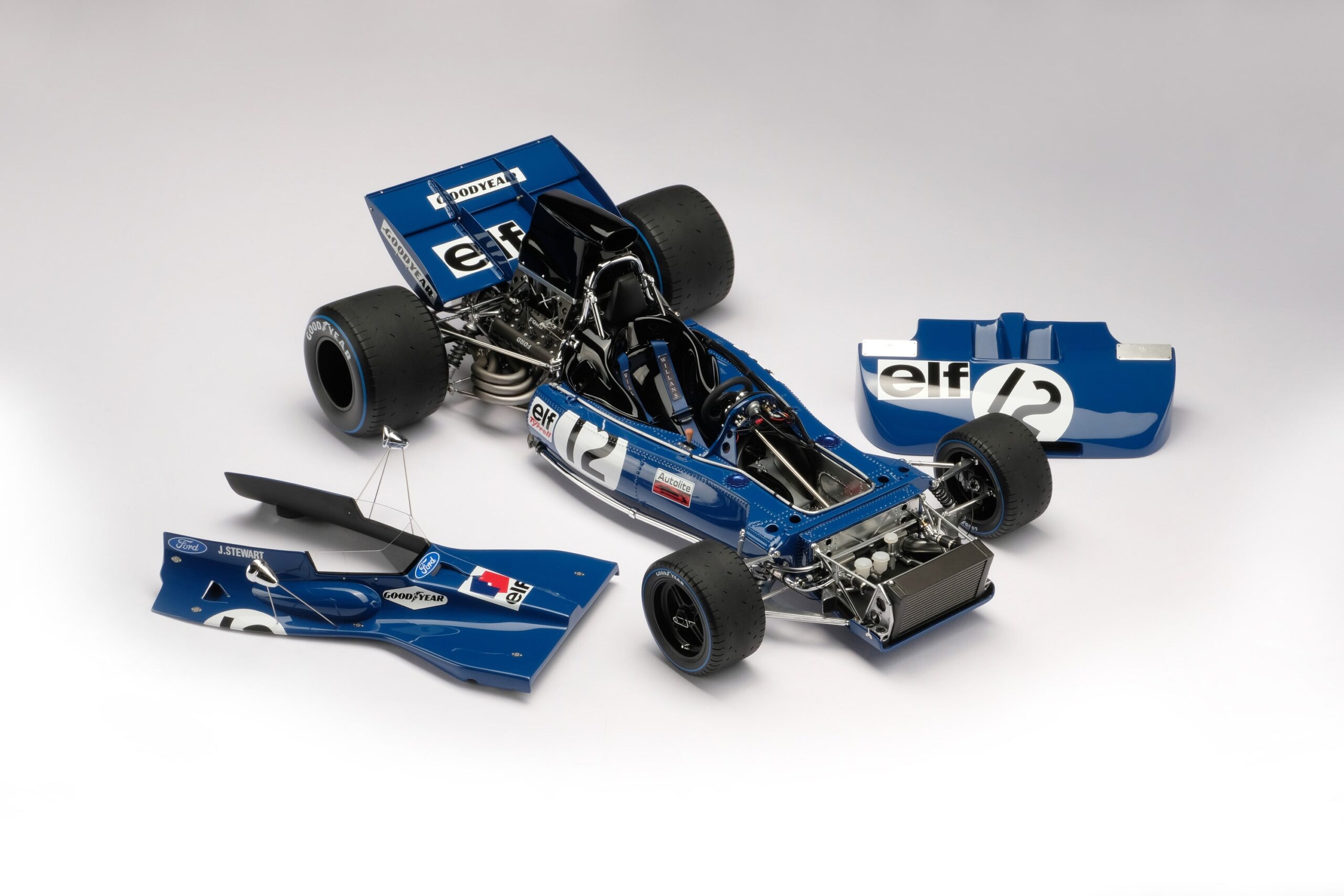 Amalgam Tyrrell 003 1971 British Grand Prix - Blau | 1:8 - Immagine 10