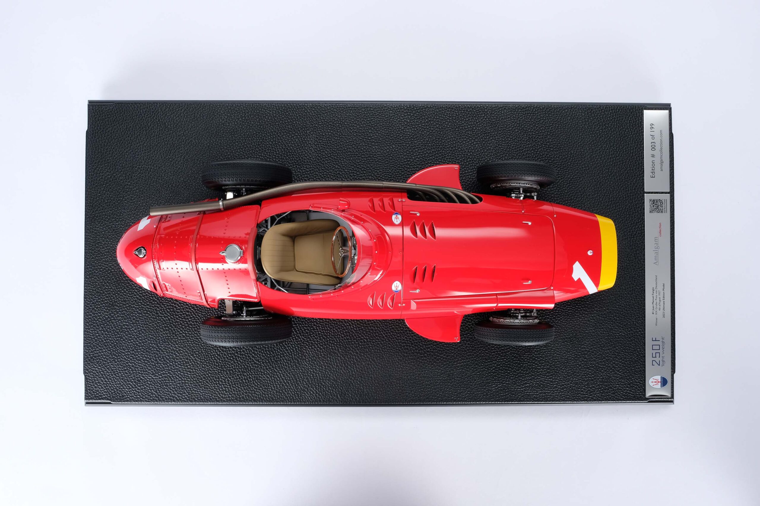Amalgam Maserati 250F 1957 German Grand Prix - Juan Manuel Fangio - Rot | 1:8 - Imagen 24