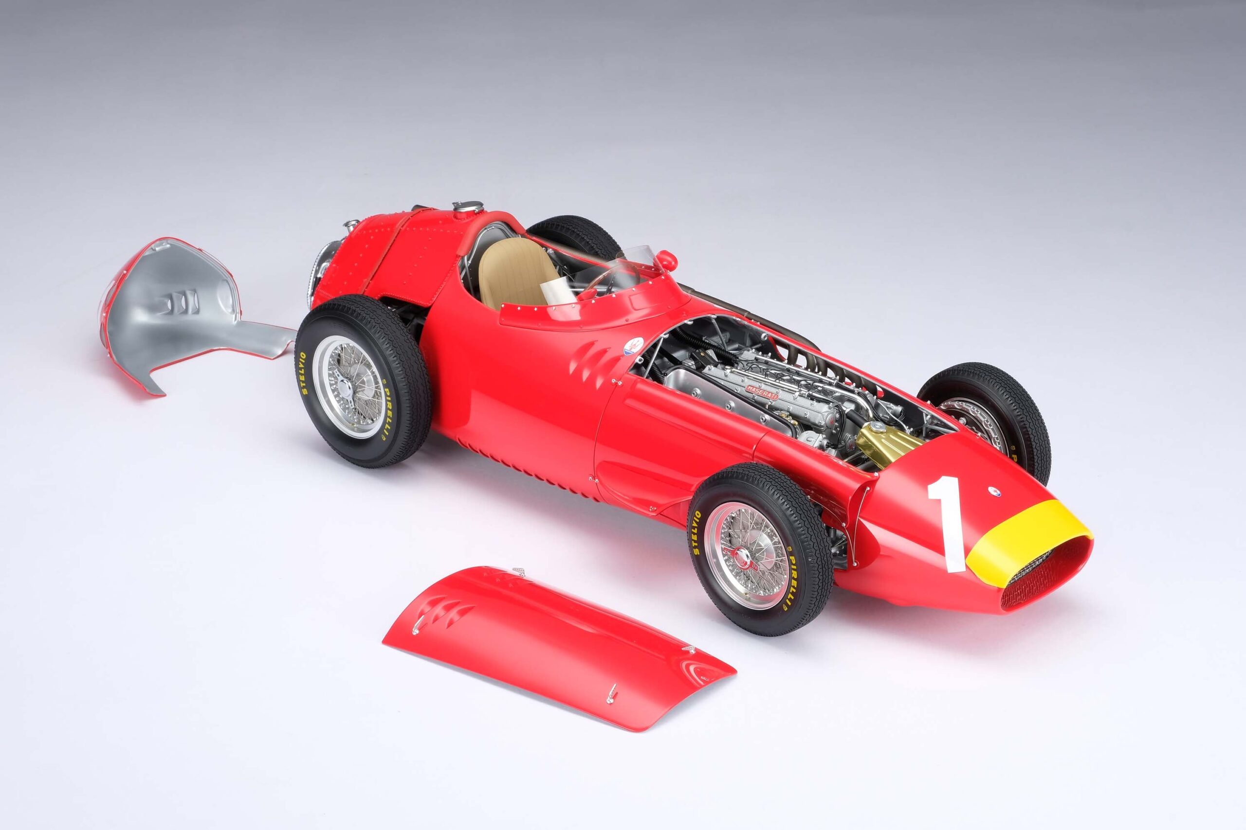 Amalgam Maserati 250F 1957 German Grand Prix - Juan Manuel Fangio - Rot | 1:8 - Imagen 19